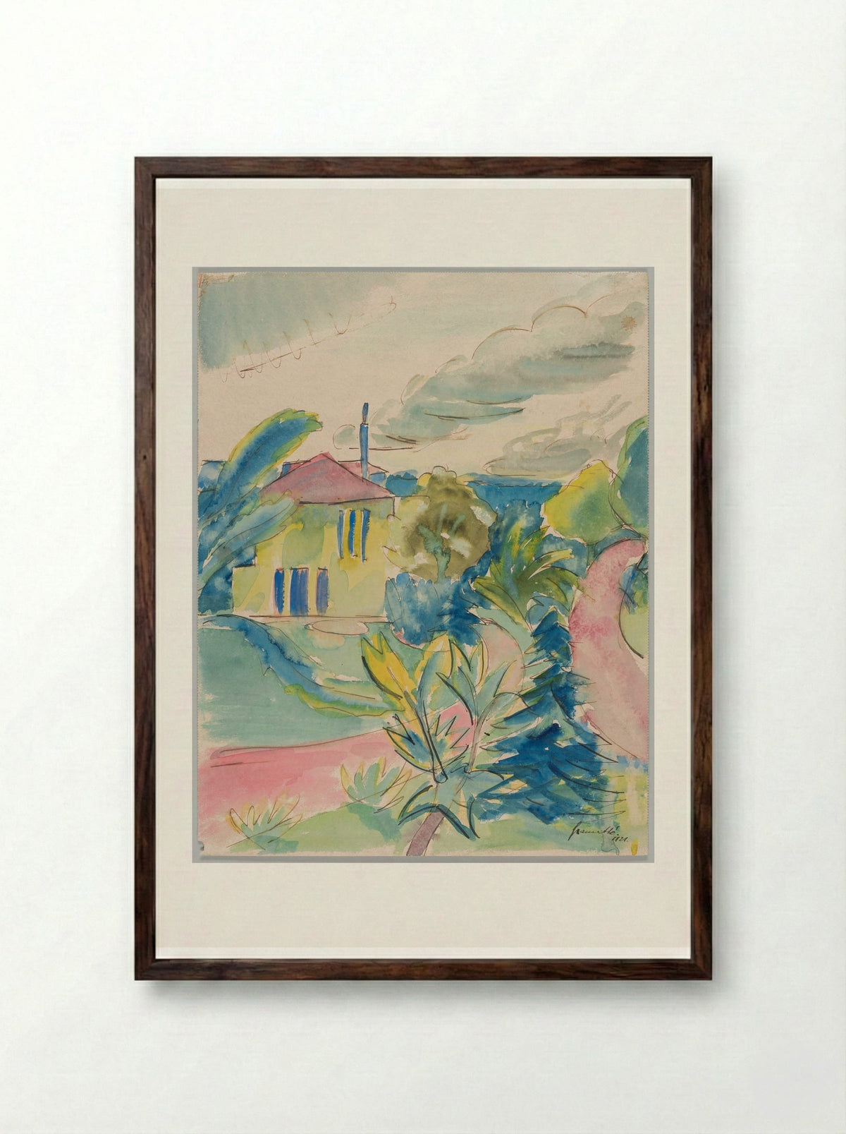 Hochkamp - Walter Gramatté - Framed Print Dark Wood
