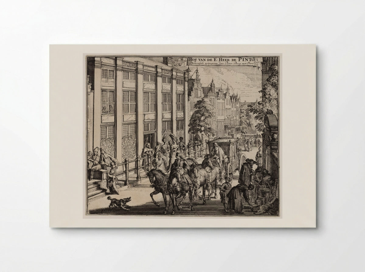 Hof van de E: Heer de Pinto - Romeyn de Hooghe - Poster
