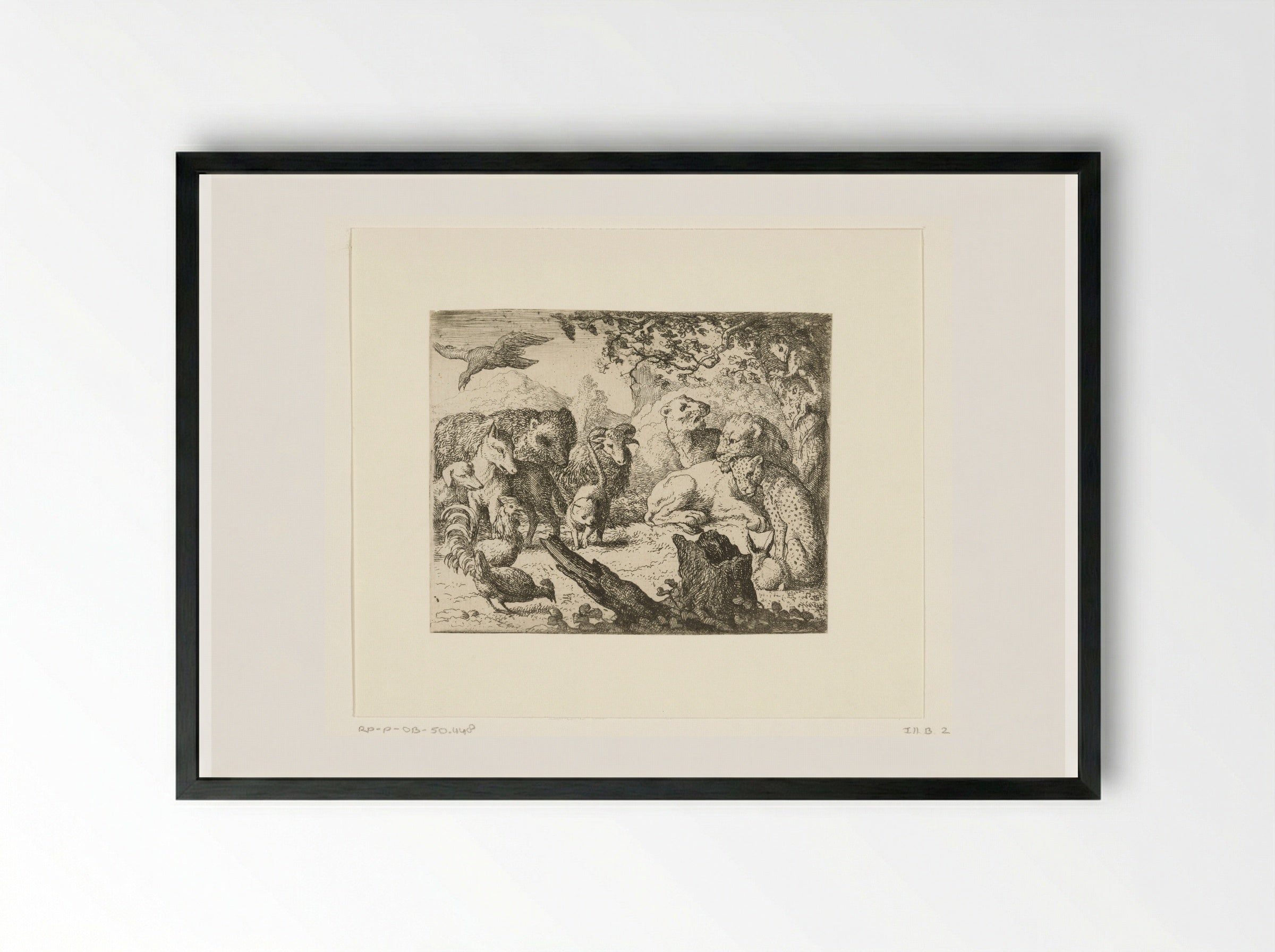 Hofdag bij koning Nobel - Allaert van Everdingen - Framed Print Black