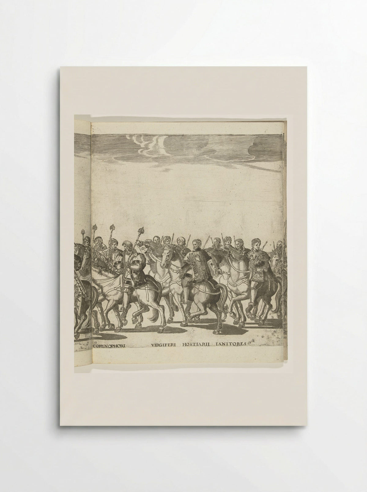 Hoffunctionarissen van Karel V, plaat 13 - Nicolaas Hogenberg - Poster