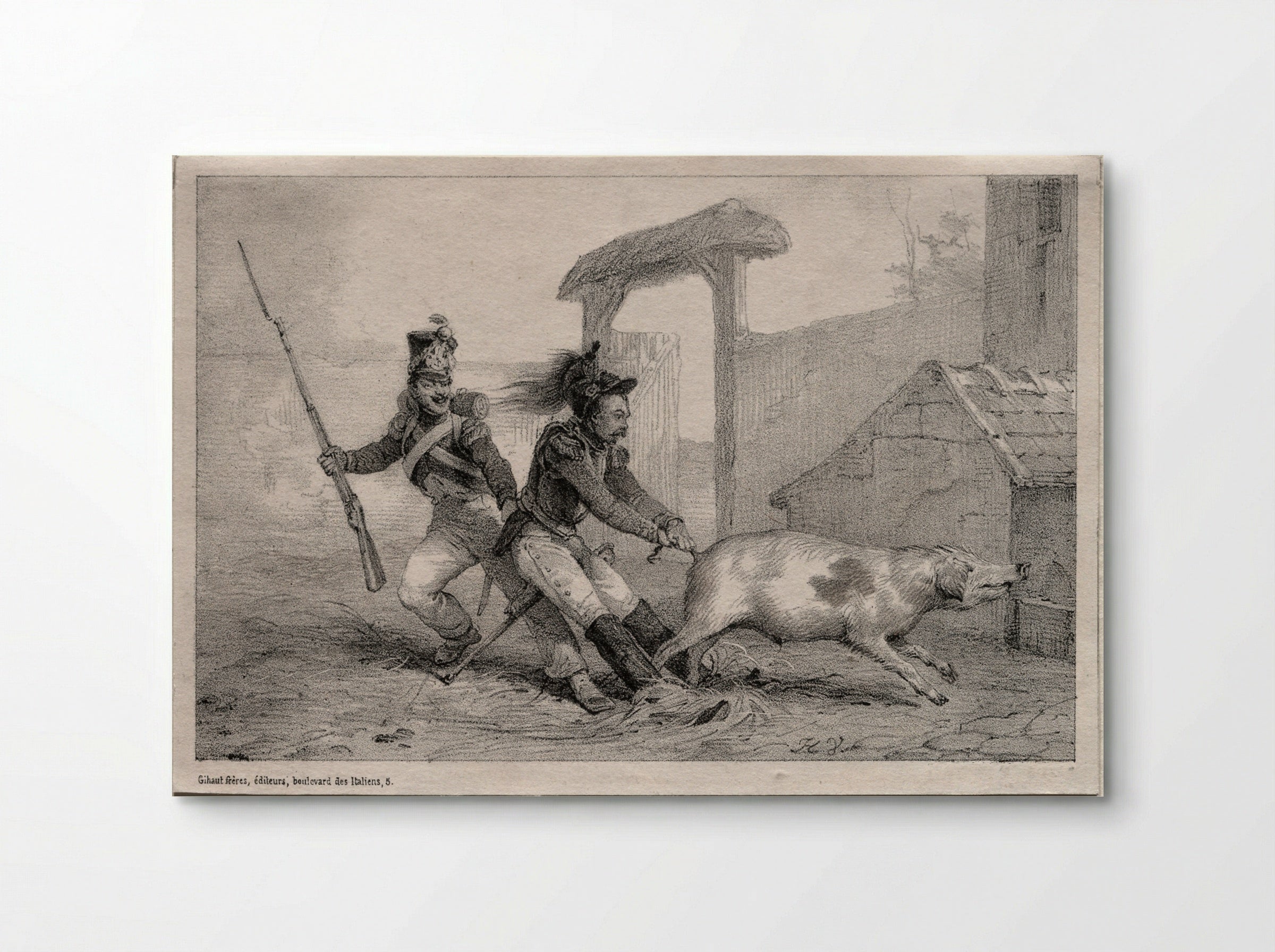 Hold Fast!, or the Marauders - Horace Vernet - Poster