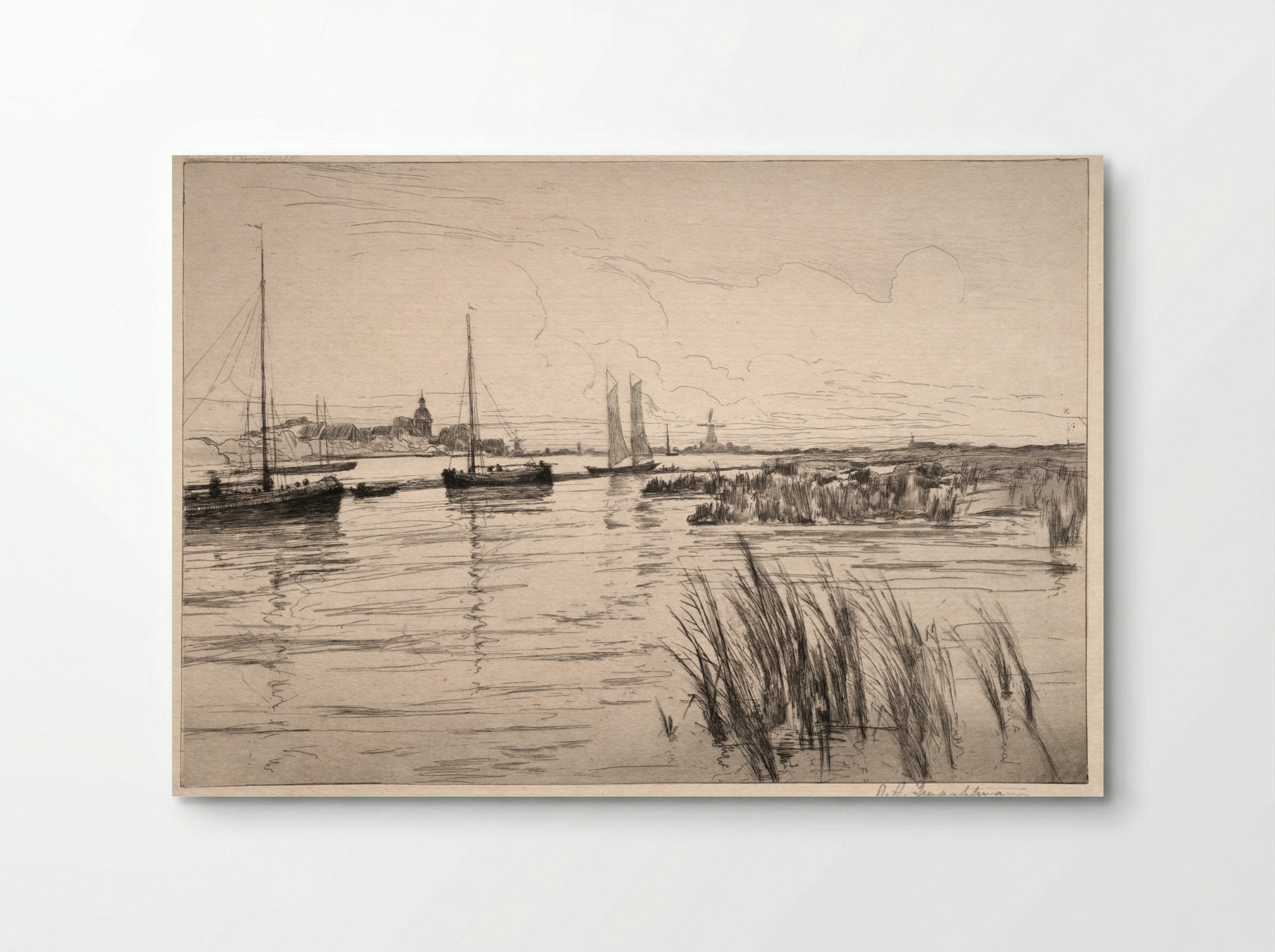 Holland Dykes - John Henry Twachtman - Poster