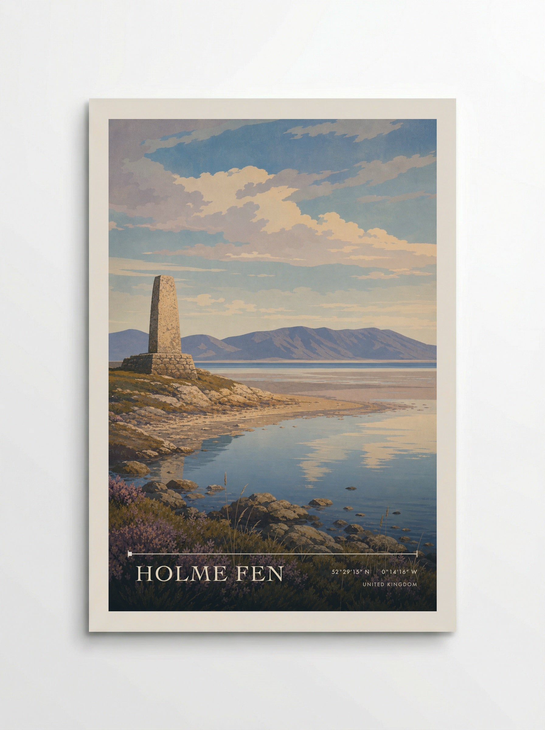 Holme Fen United Kingdom Travel Poster - Poster