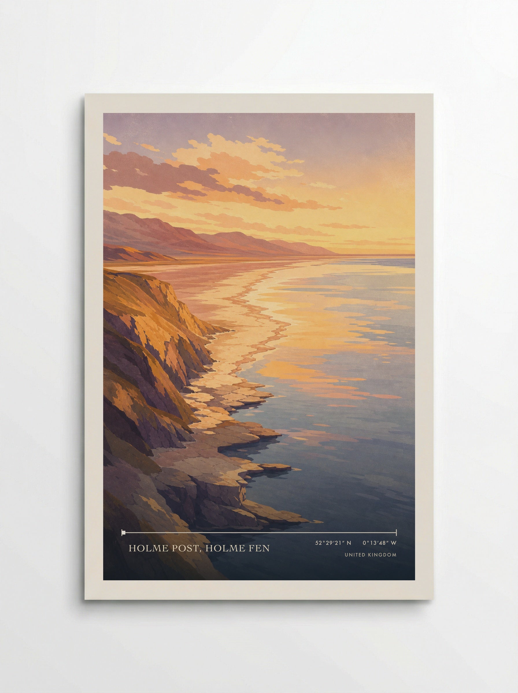 Holme Post, Holme Fen United Kingdom Travel Poster - Poster