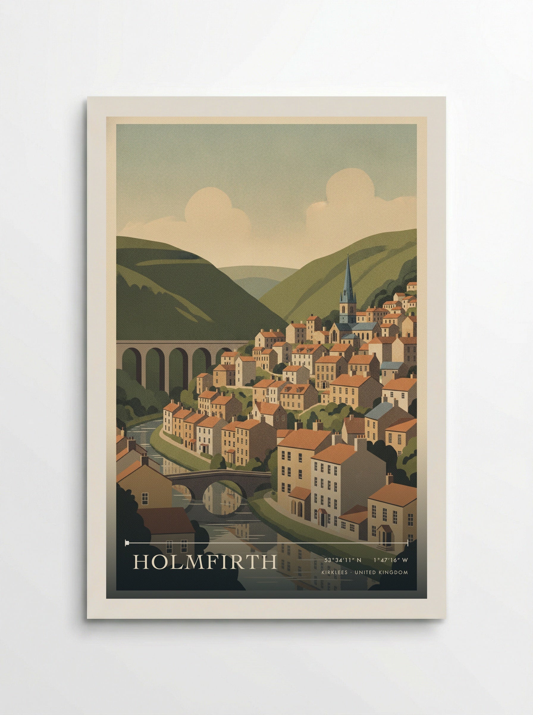 Holmfirth Kirklees United Kingdom Travel Poster - Poster
