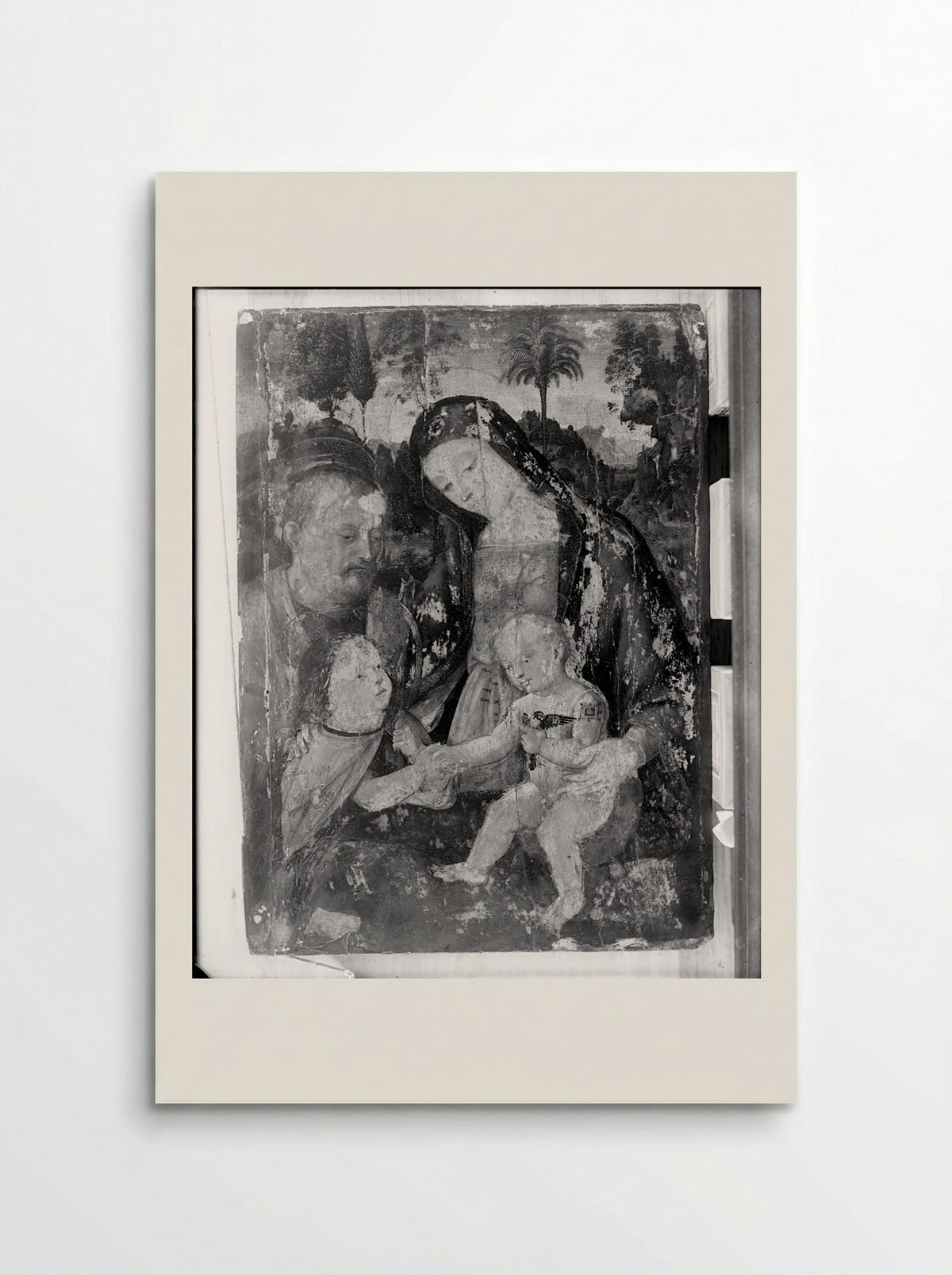 Holy Family and Saint John - Bernardino Pintoricchio - Poster