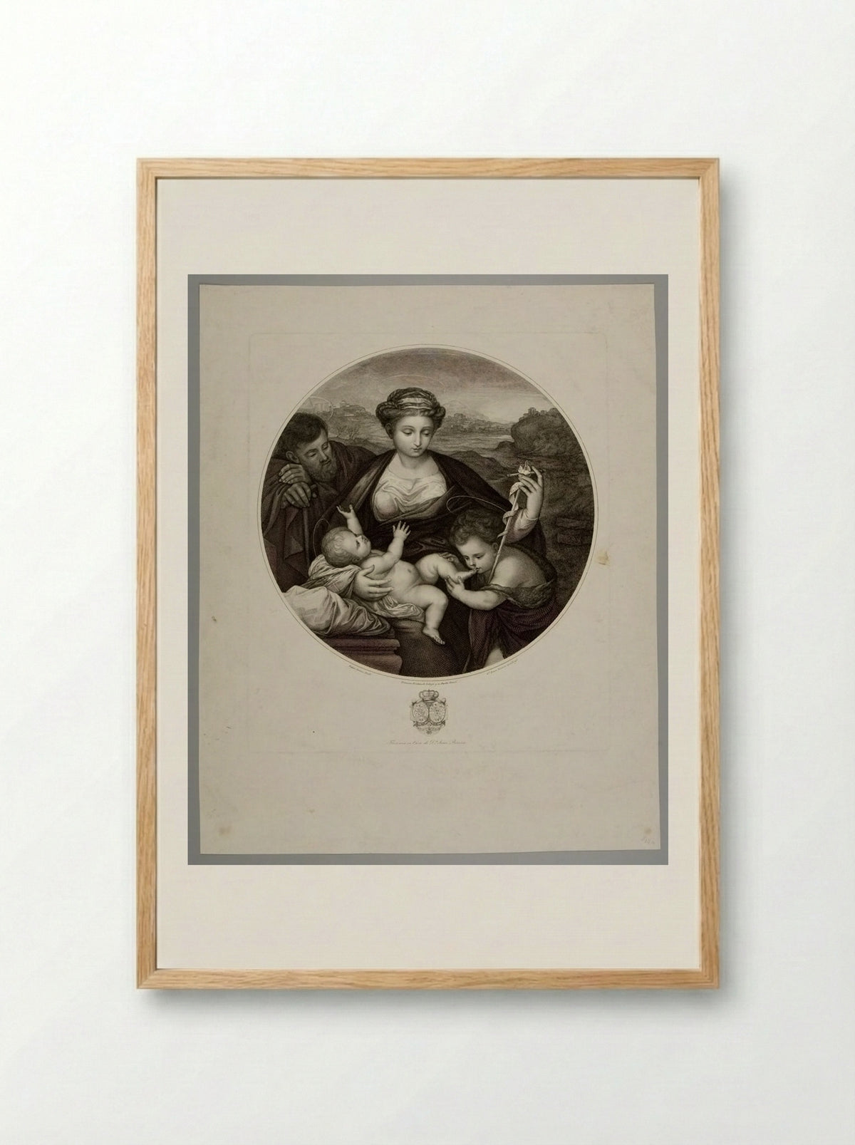 Holy Family - Giovanni Rivera - Framed Print Wood