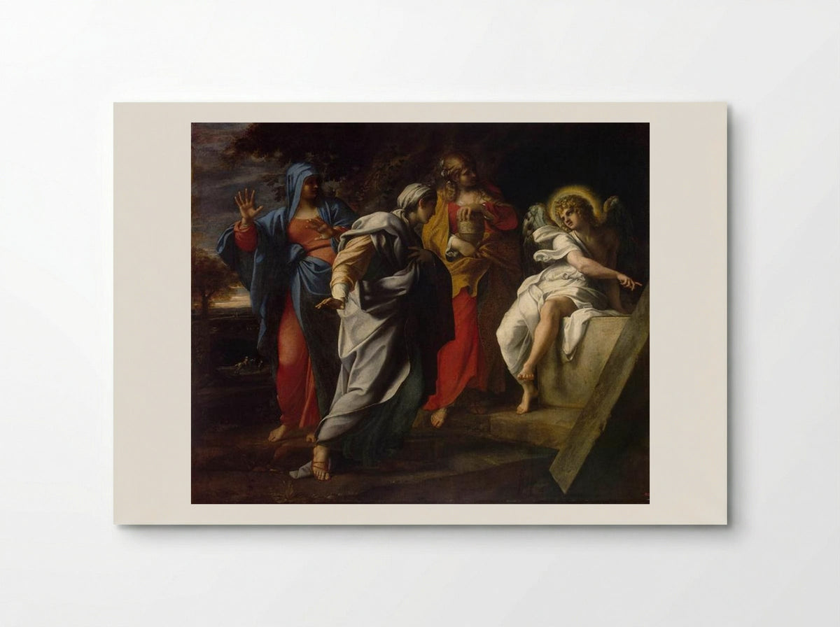 Holy Women at Christ's Tomb - Annibale Carracci - Poster