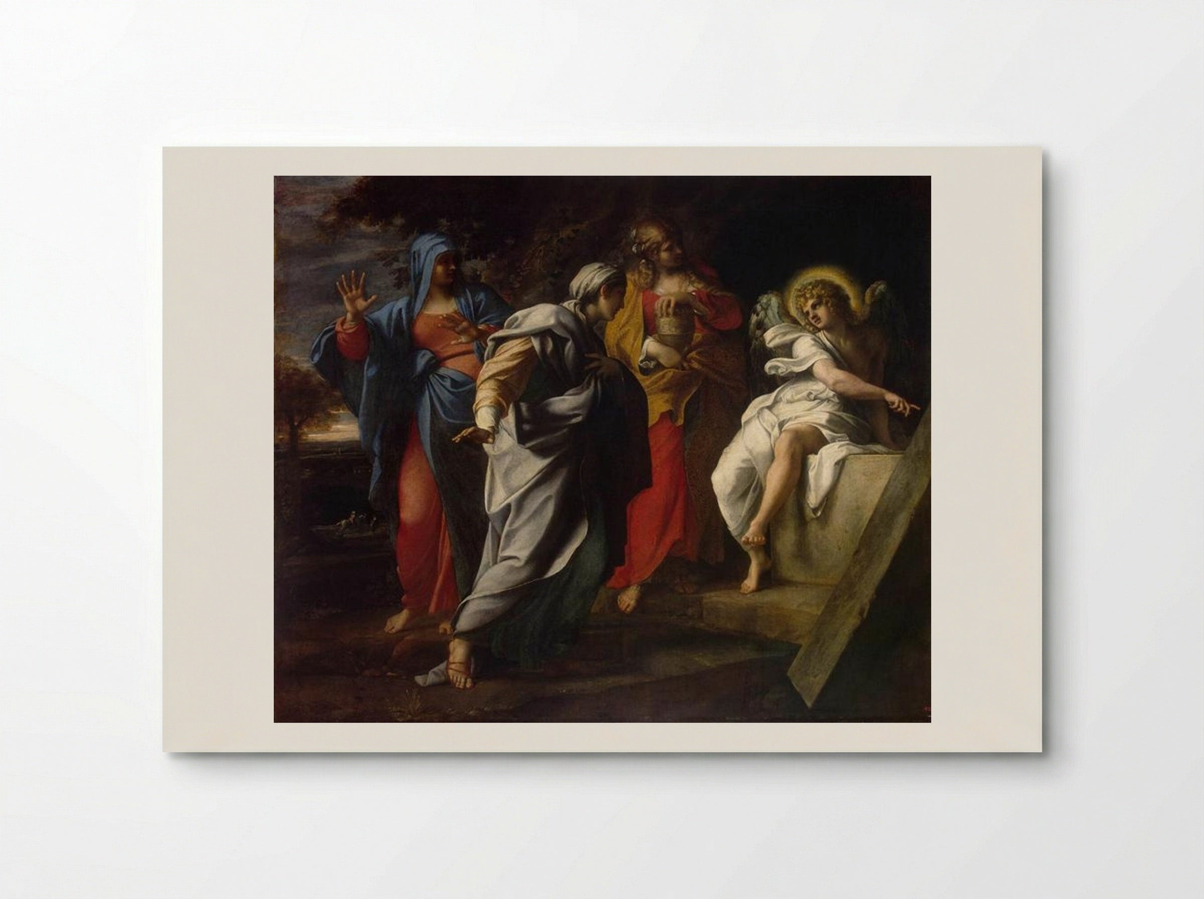 Holy Women at Christ's Tomb - Annibale Carracci - Poster