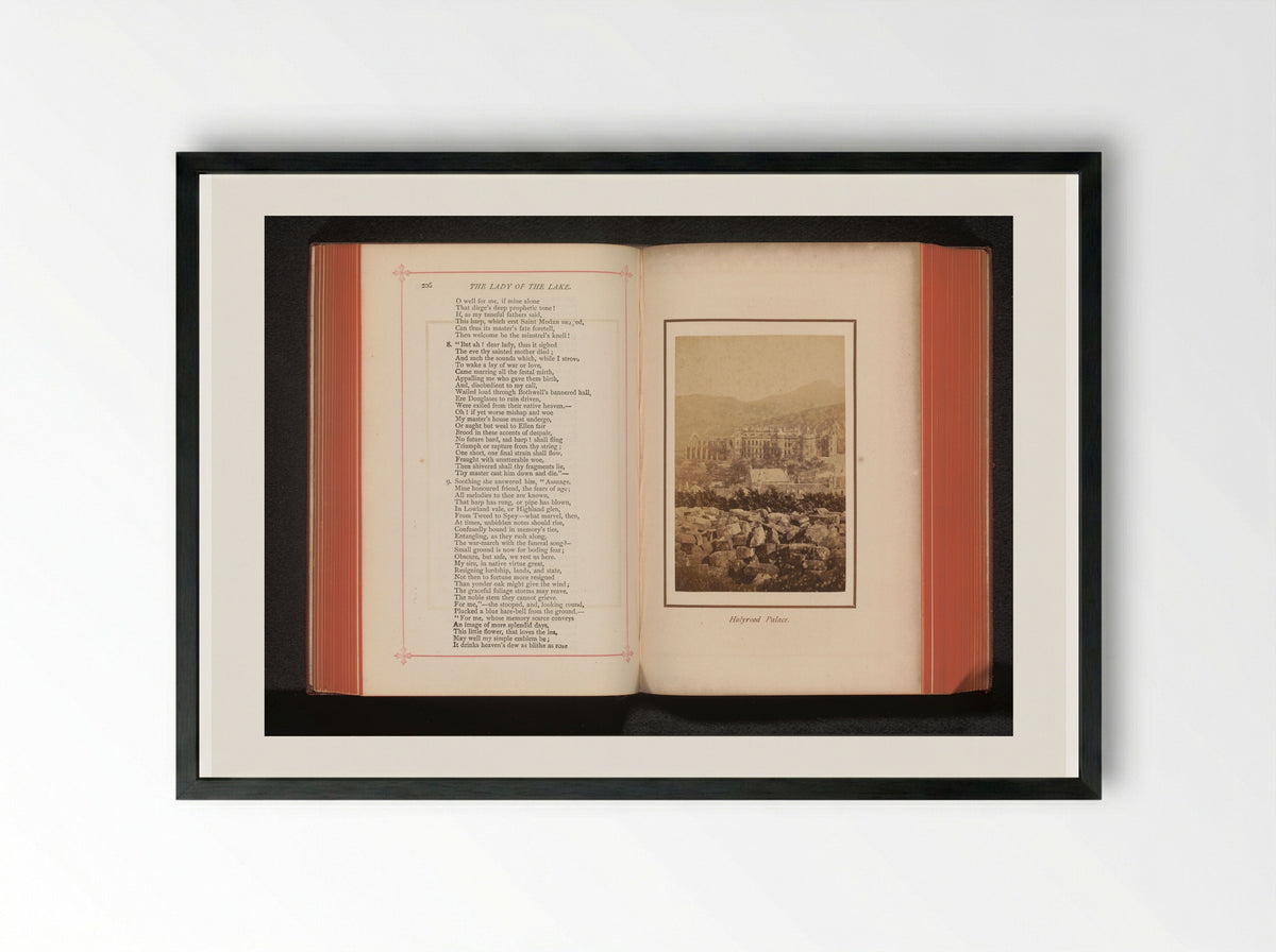 Holyrood Palace - George Washington Wilson - Framed Print Black