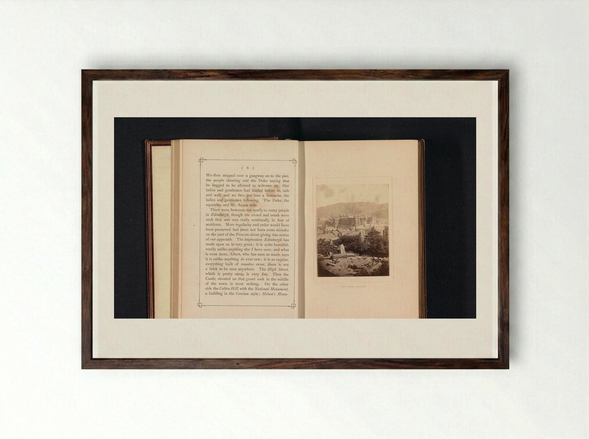 Holyrood Palace - George Washington Wilson - Framed Print Dark Wood