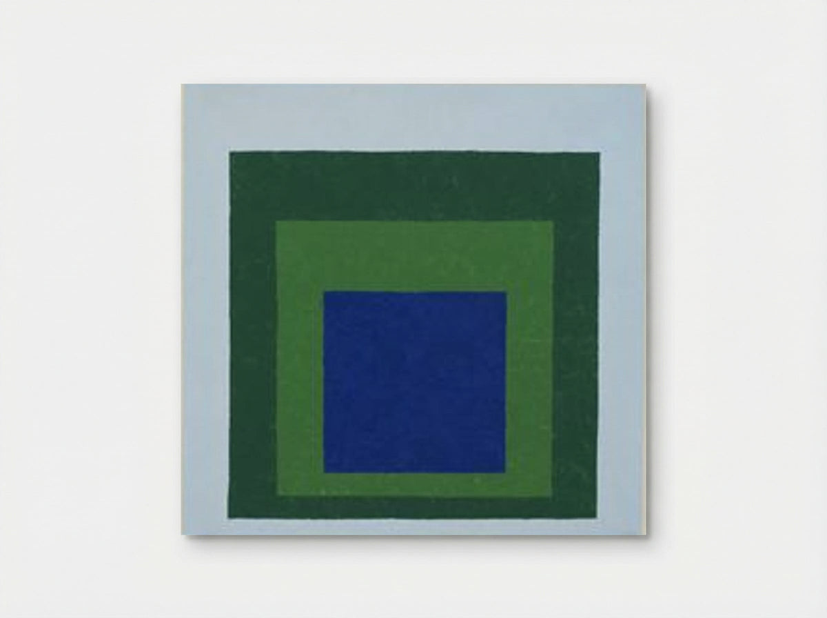 Homage to the Square: Blue & Green - Josef Albers - Poster