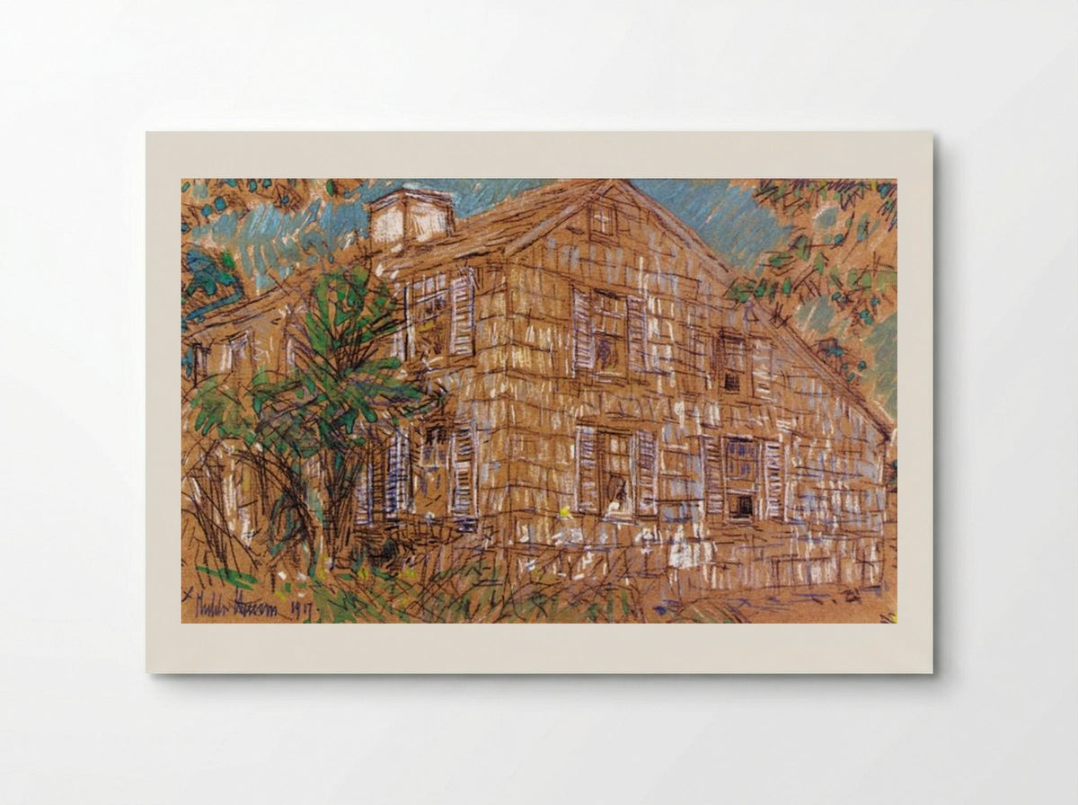 "Home Sweet Home" Cottage, Easthampton - Childe Hassam - Poster