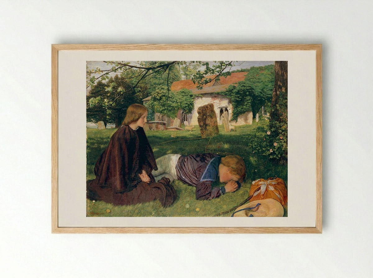Home from the Sea - Arthur Hughes - Framed Print Wood