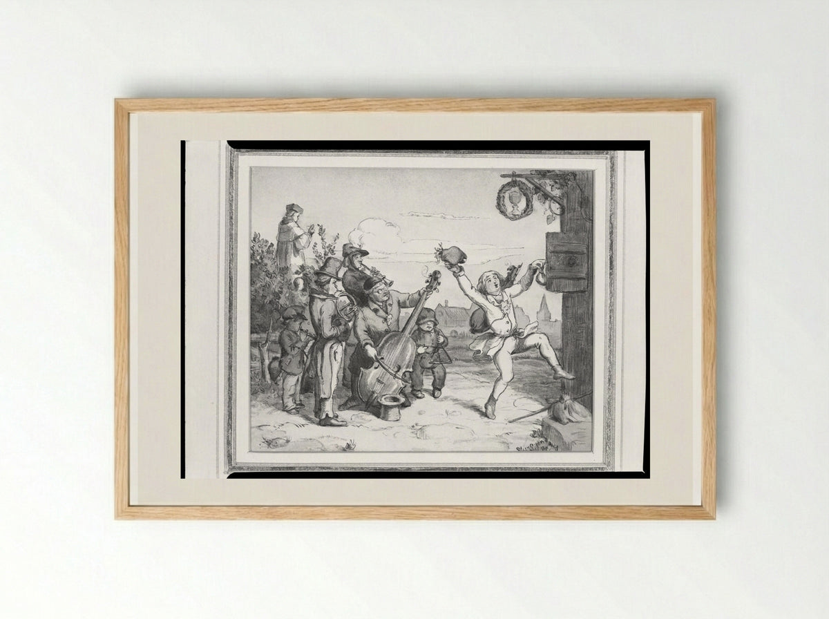 Homecoming - Adrian Ludwig Richter - Framed Print Wood