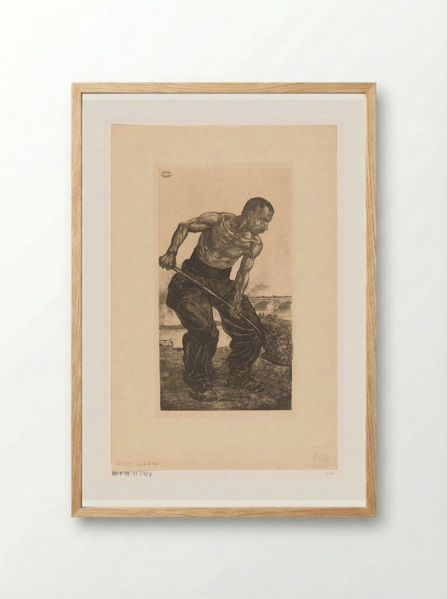 Homme de Peine - Pieter Dupont - Framed Print Wood