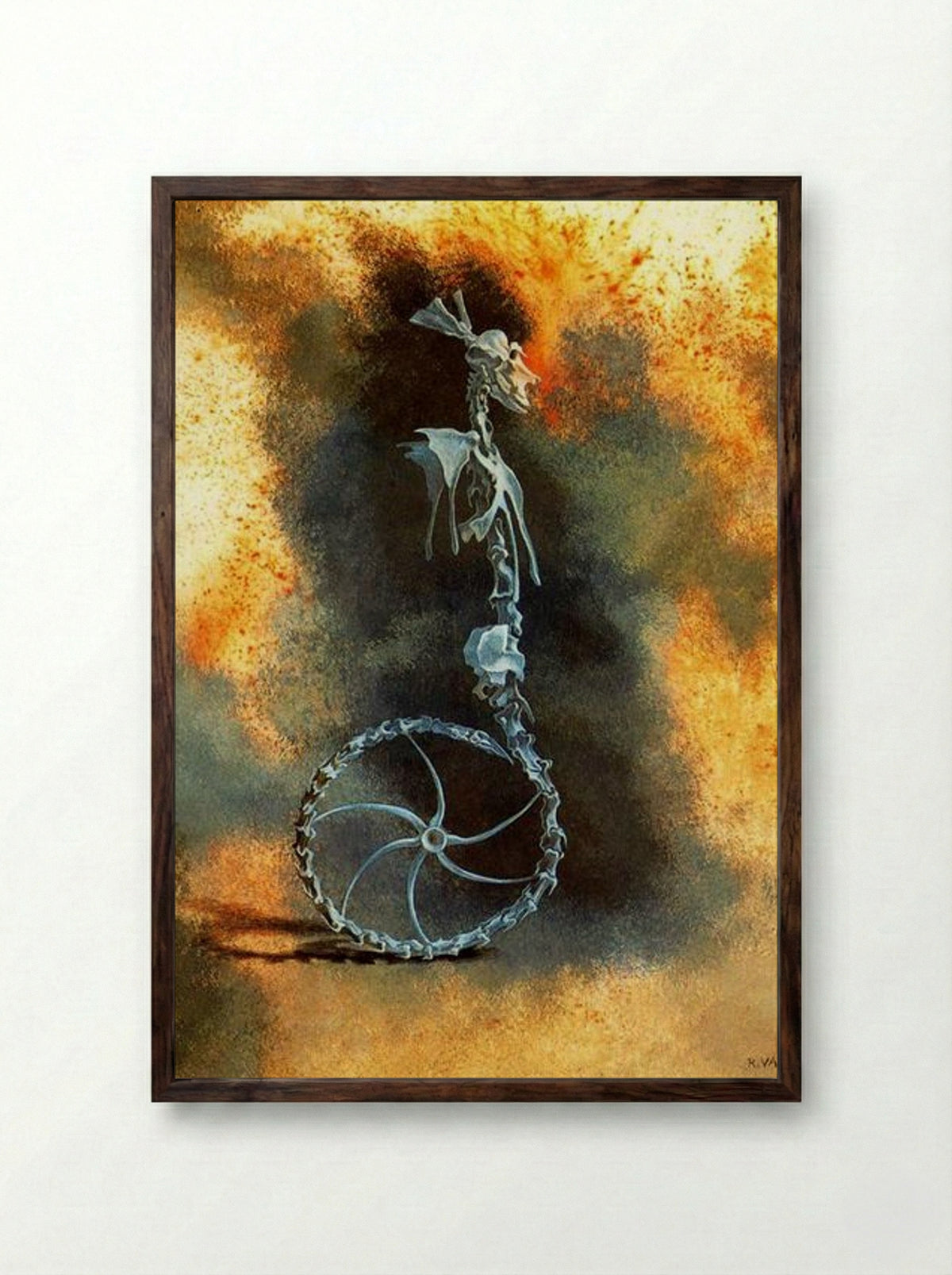 Homo rodans - Remedios Varo - Framed Print Dark Wood
