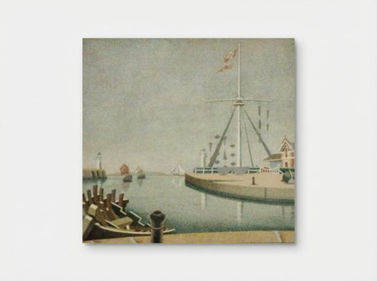 Honfleur, France, Entrance to the Harbour - Edward Wadsworth - Poster