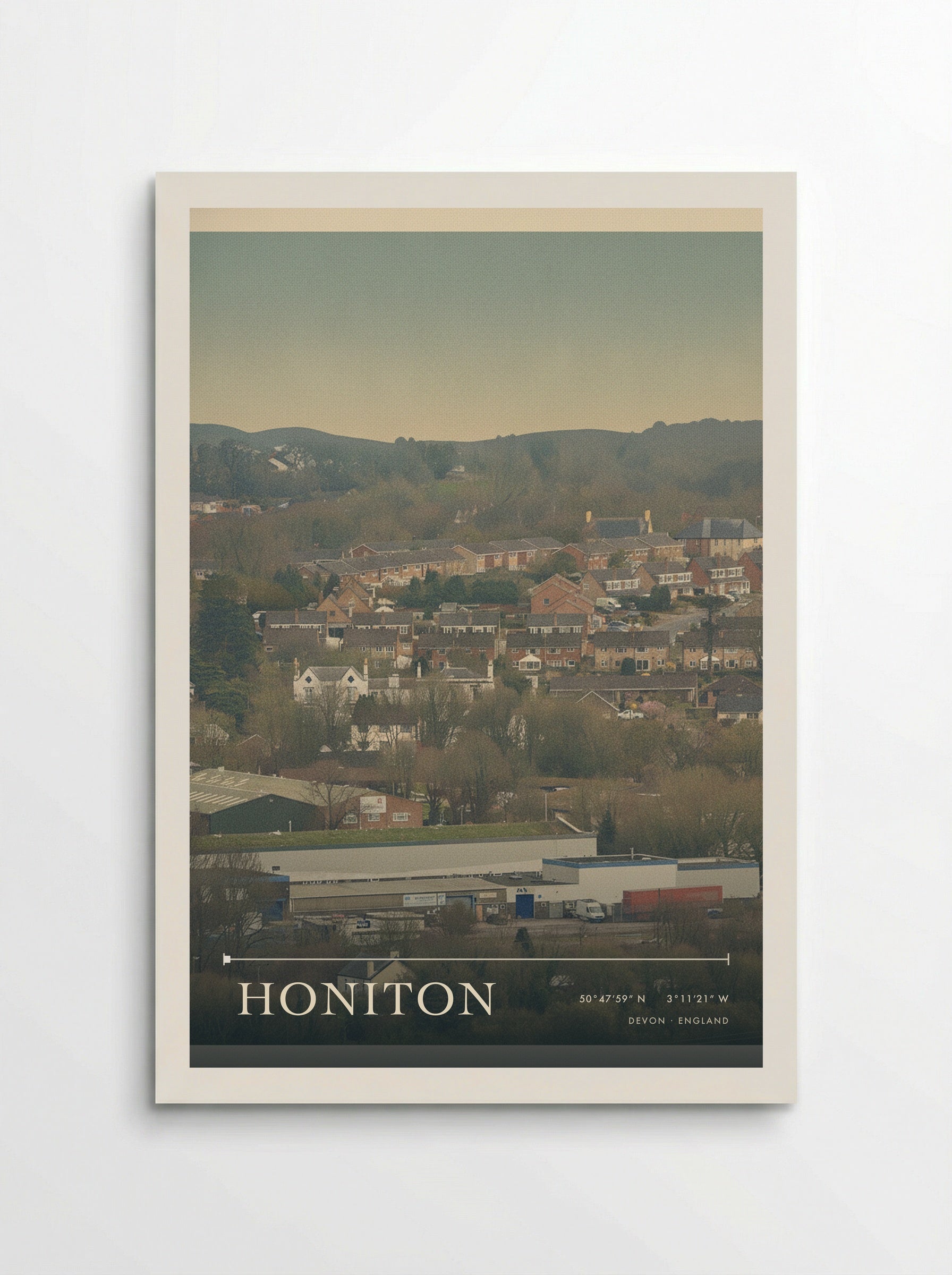 Honiton Devon England Travel Poster - Poster