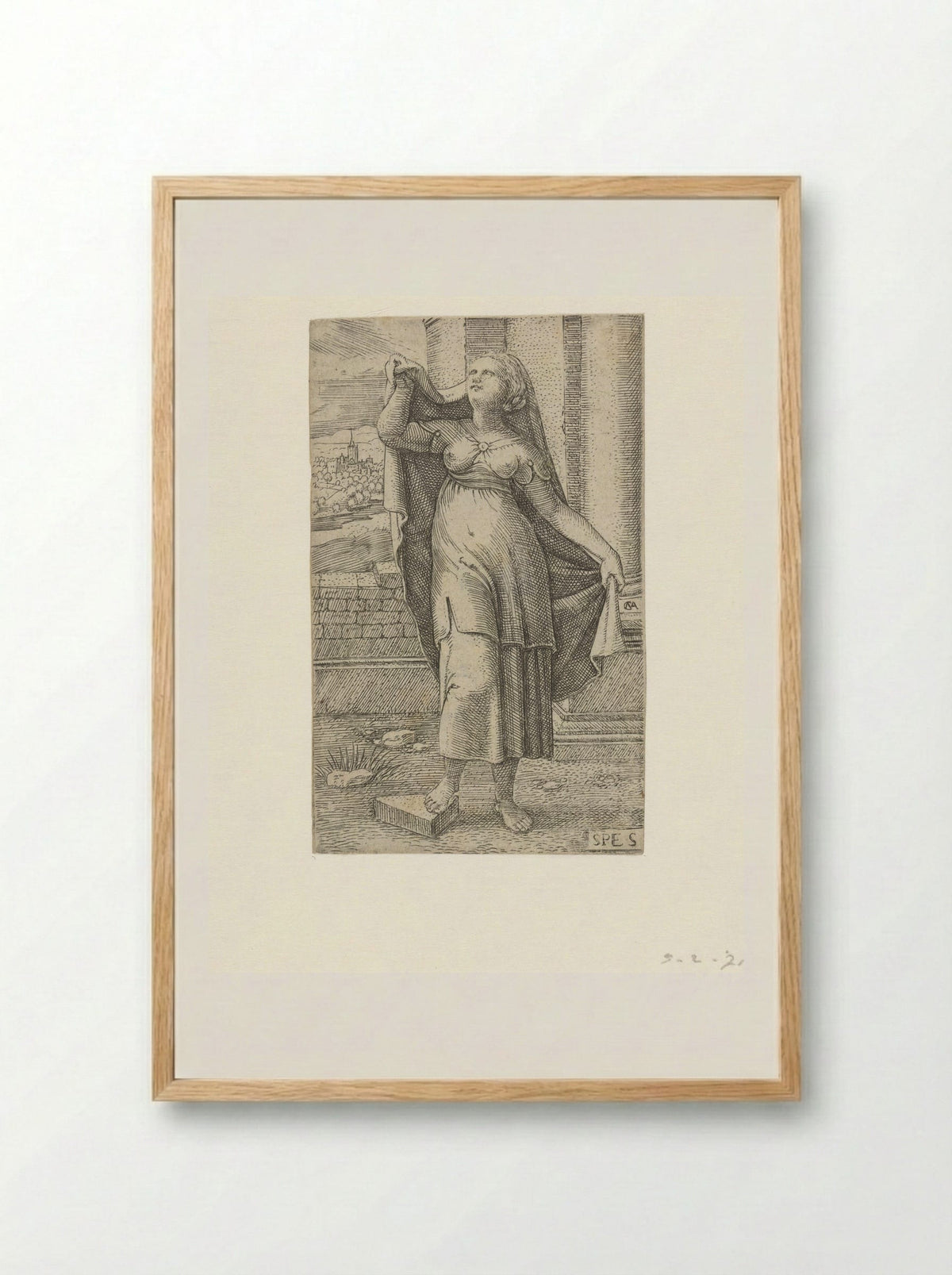 Hoop (Hope) - Cornelis Massijs - Framed Print Wood