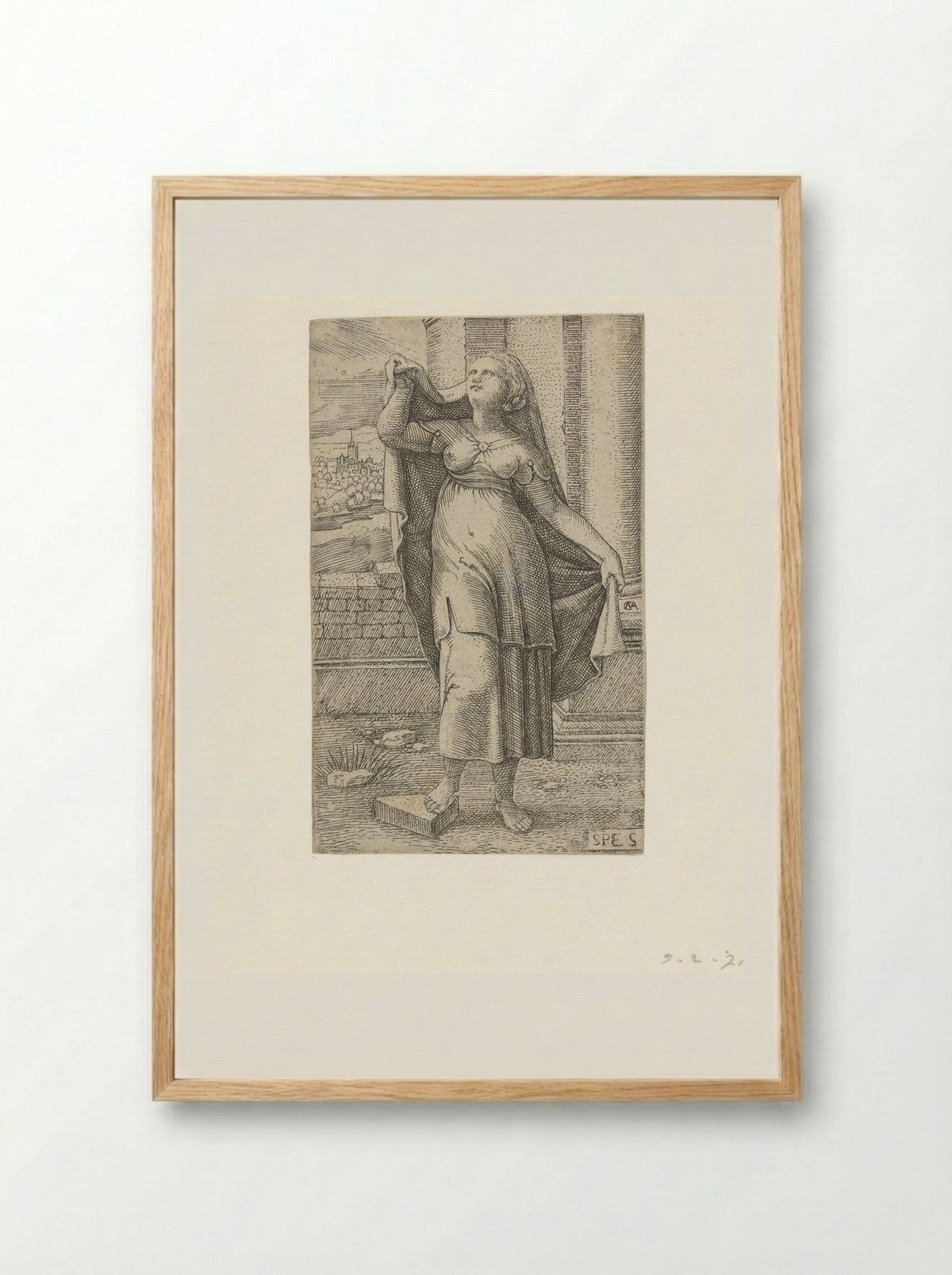 Hoop (Hope) - Cornelis Massijs - Framed Print Wood