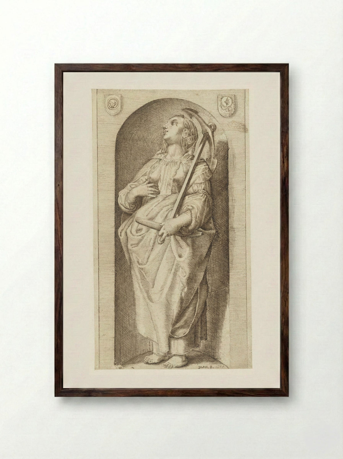 Hoop (Spes) - Jozua Breckerveld - Framed Print Dark Wood