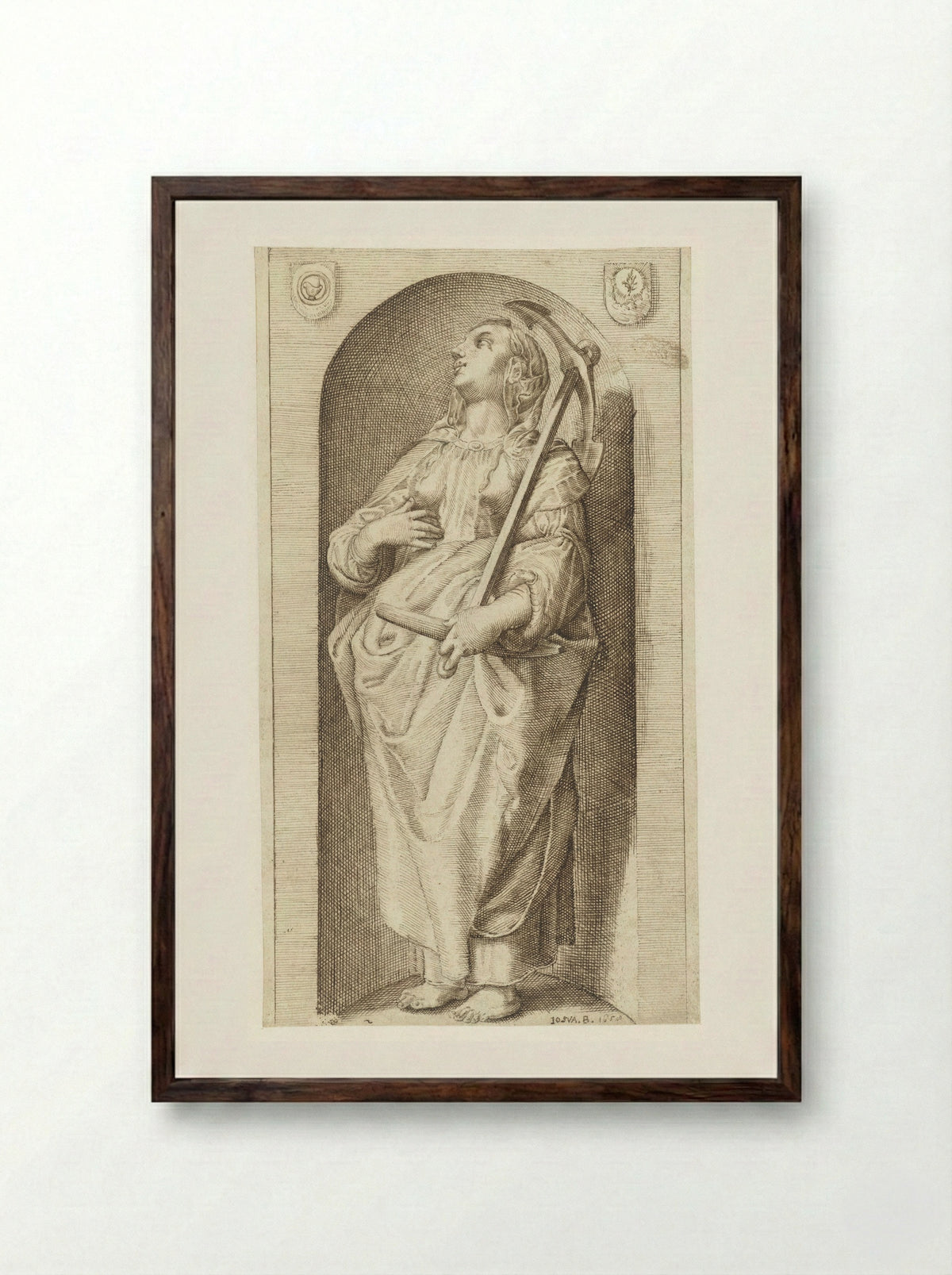 Hoop (Spes) - Jozua Breckerveld - Framed Print Dark Wood