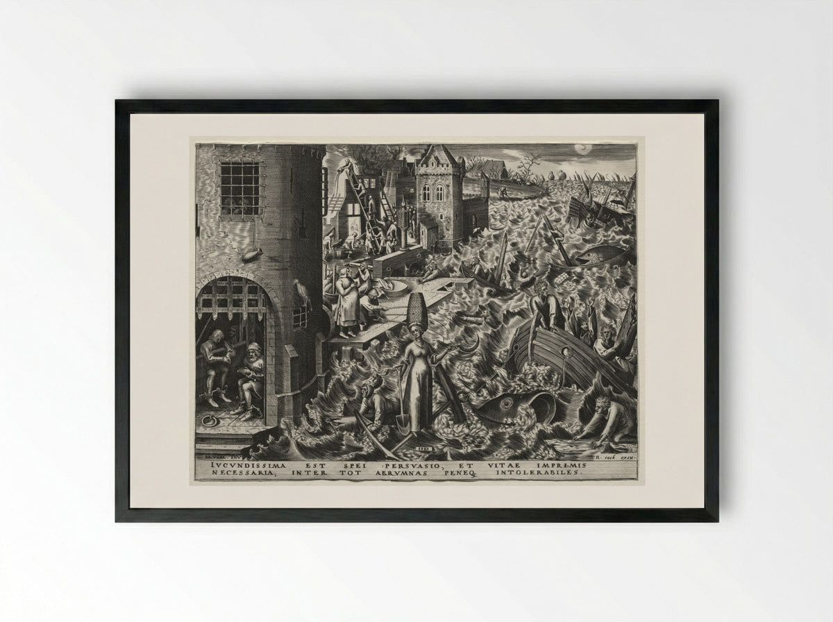 Hope (Spes) - Pieter Bruegel the Elder - Framed Print Black