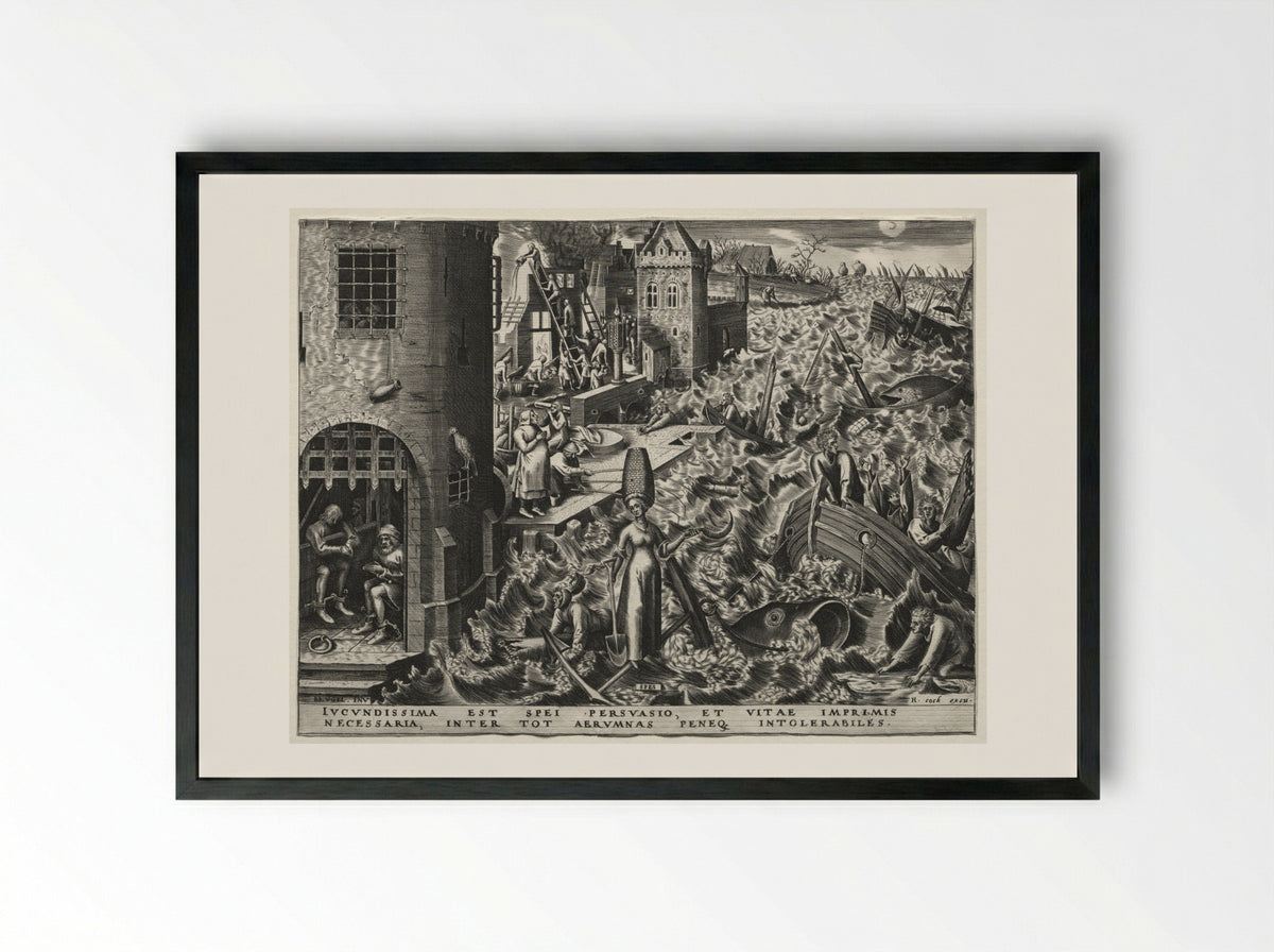 Hope (Spes) - Pieter Bruegel the Elder - Framed Print Black