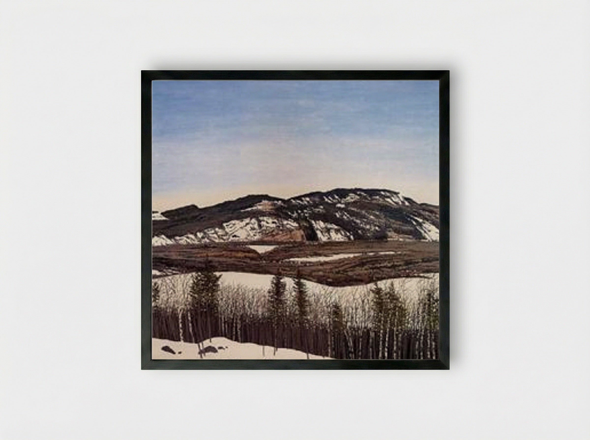 Hope to Megunticook - Neil Welliver - Framed Print Black