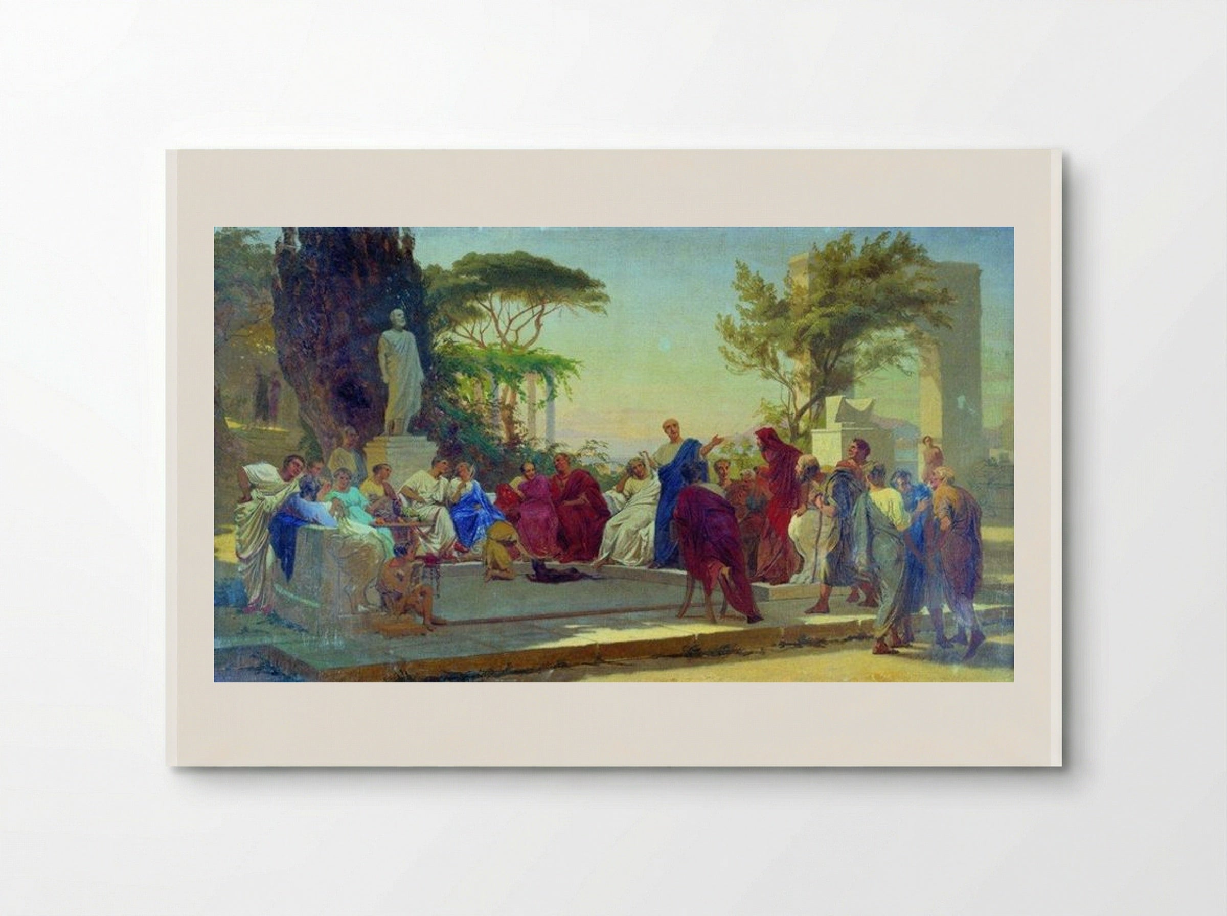 Horatius reads before Maecenas - Fyodor Bronnikov - Poster
