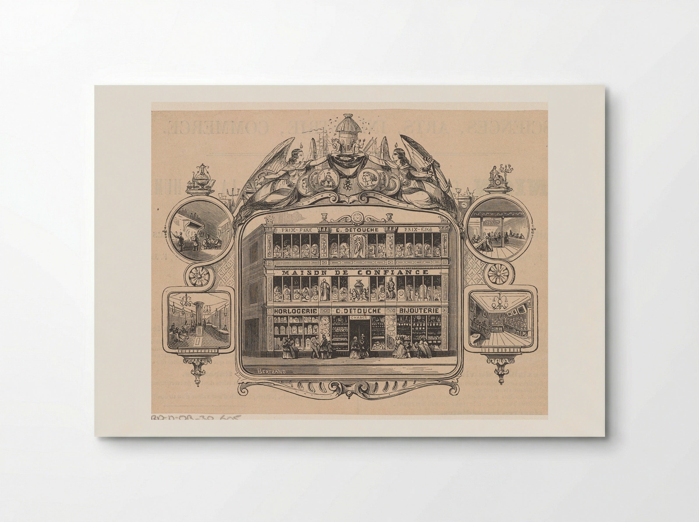 Horlogerie en bijouterie C. Detouche te Parijs - Isaac Weissenbruch - Poster