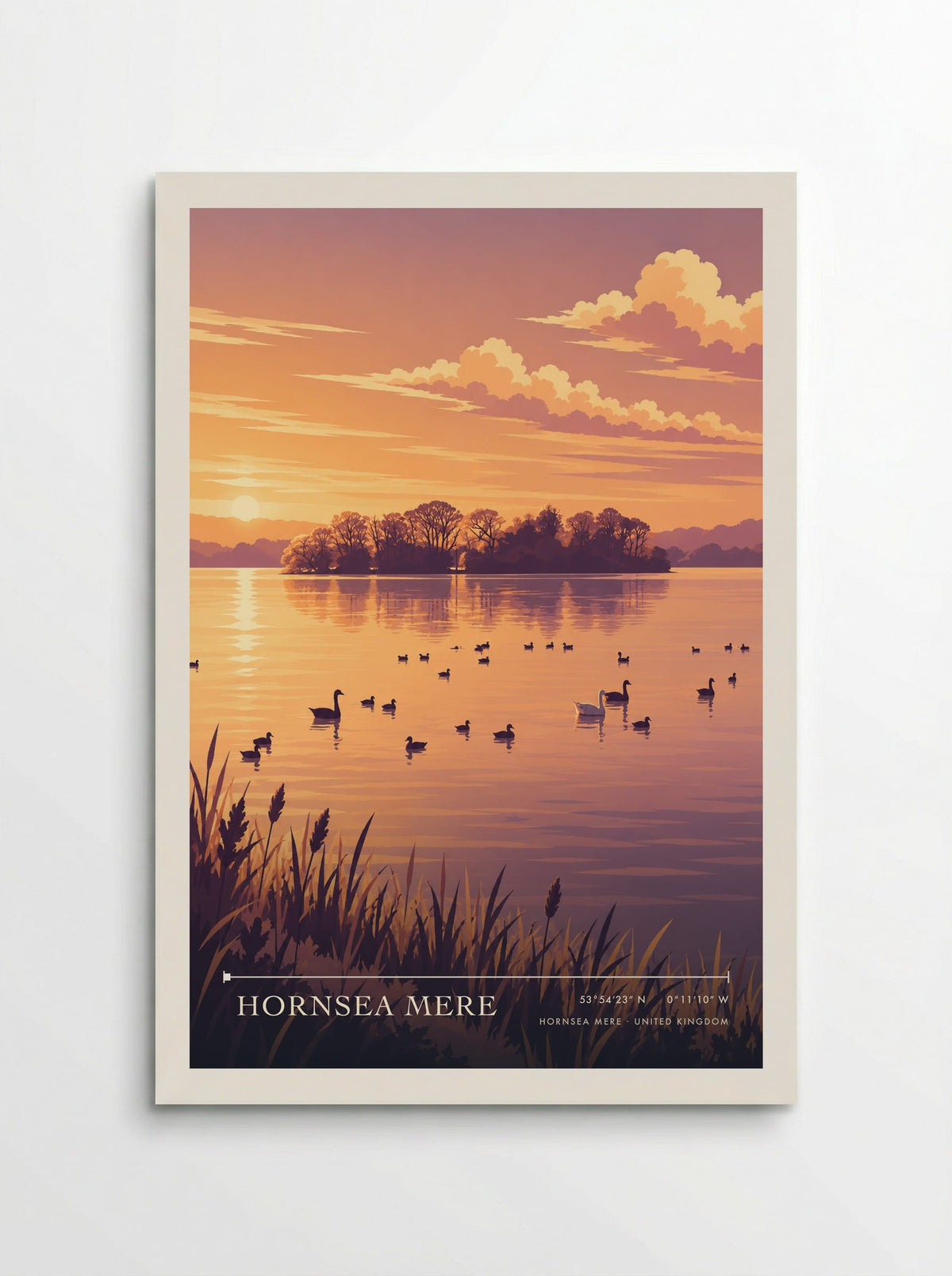 Hornsea Mere | Travel Poster - Poster