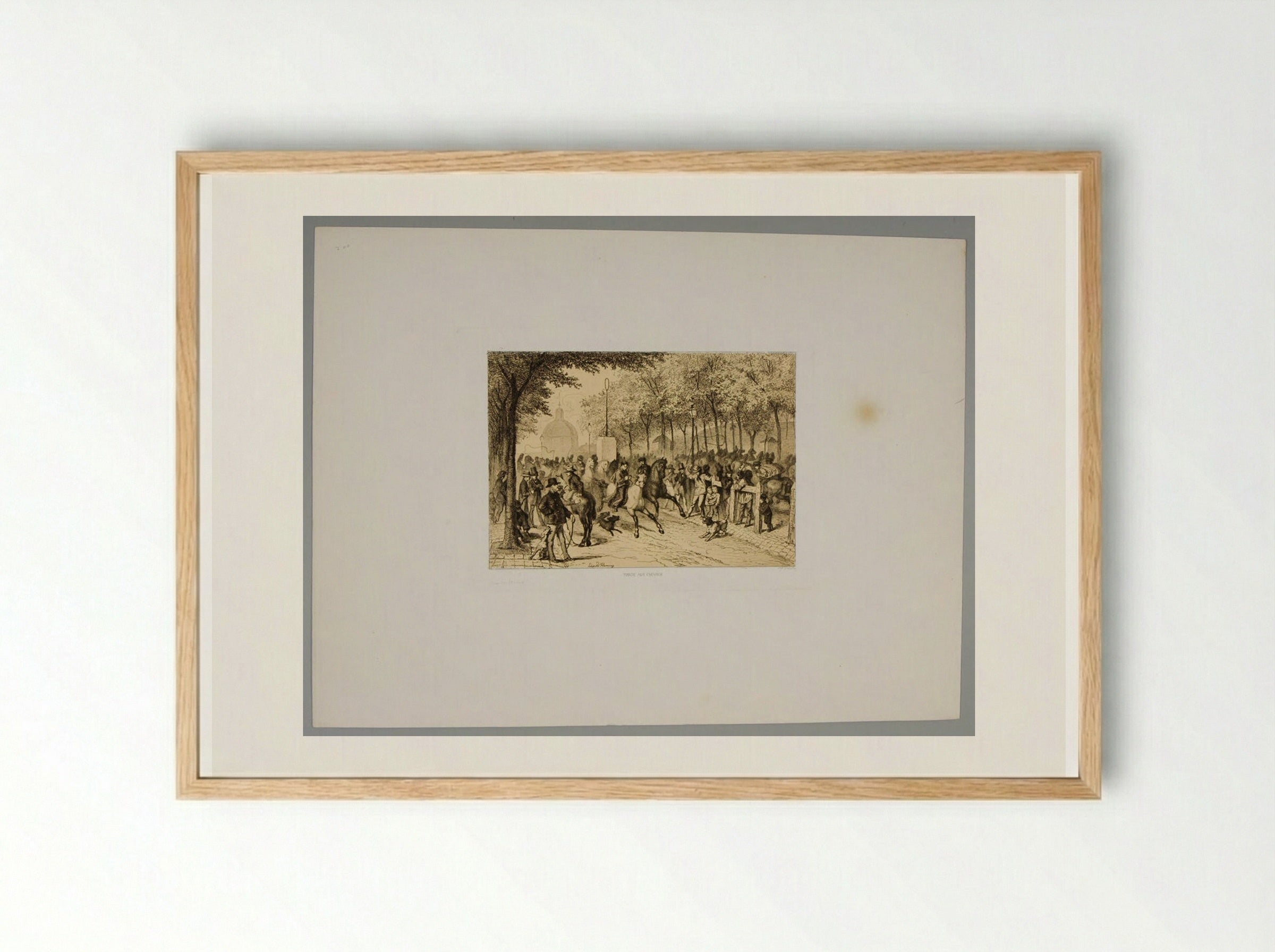 Horse Market - Léopold Flameng - Framed Print Wood