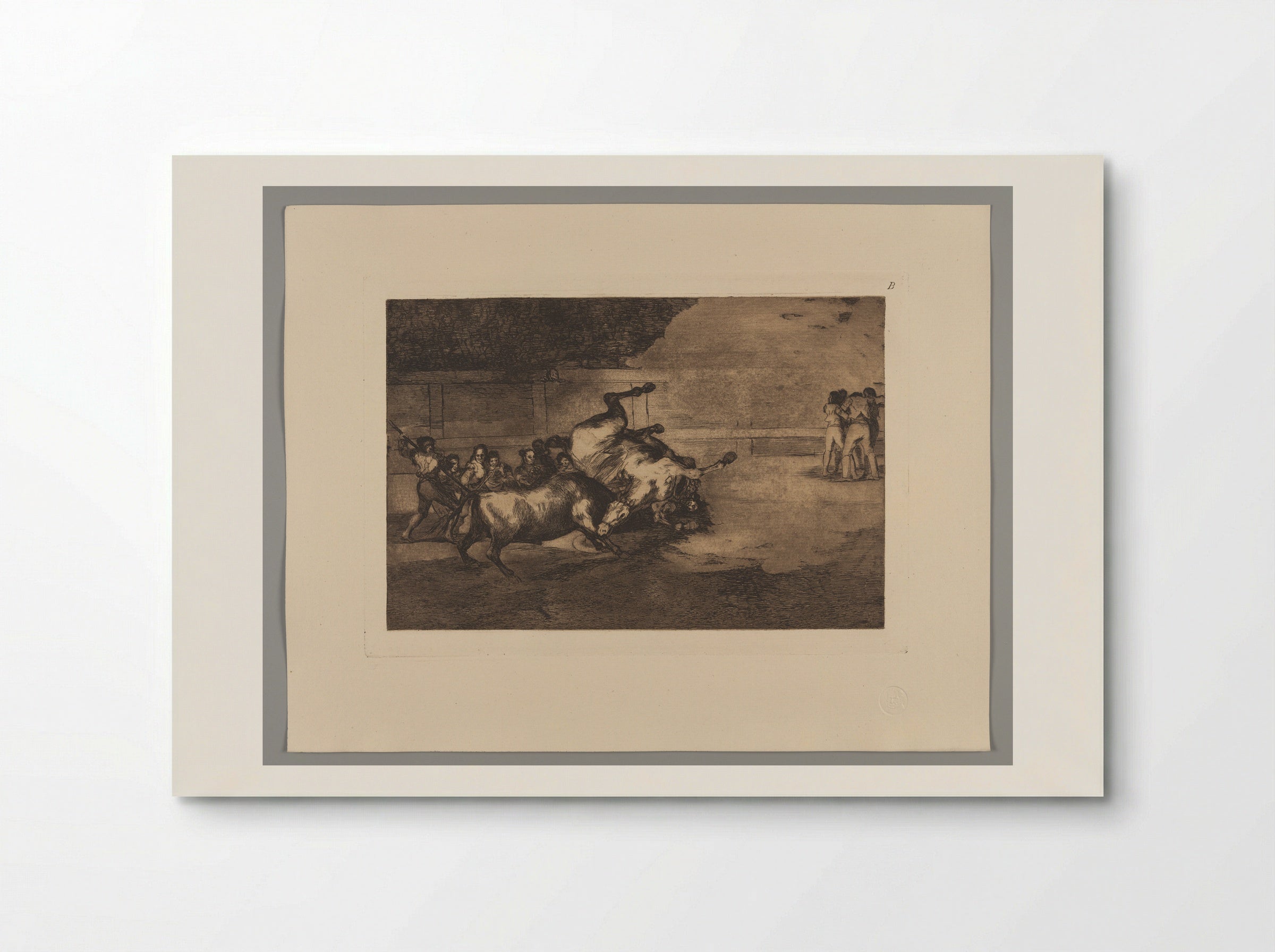 Horse Thrown by a Bull - Francisco José de Goya y Lucientes - Poster