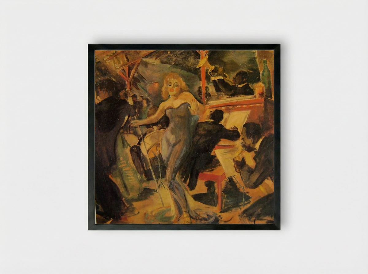 Hot Jazz - Franz Kline - Framed Print Black