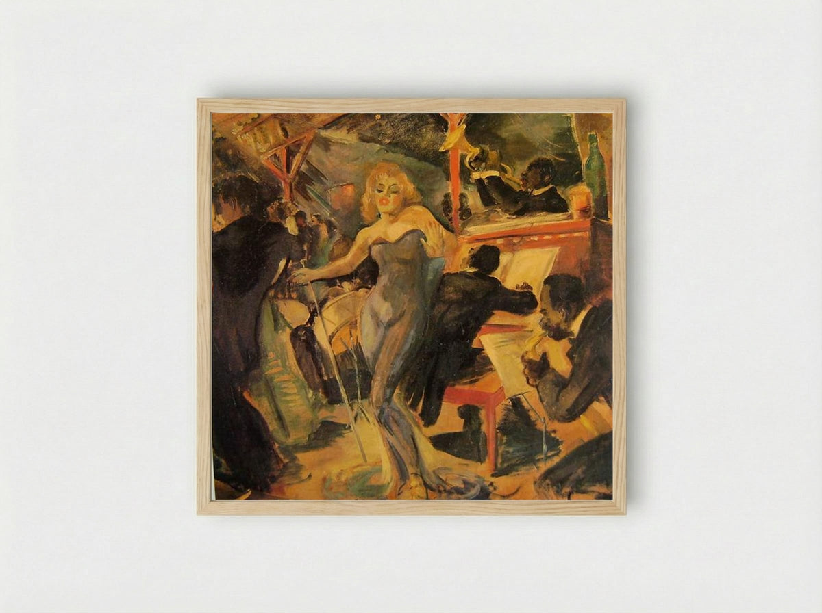 Hot Jazz - Franz Kline - Framed Print Wood