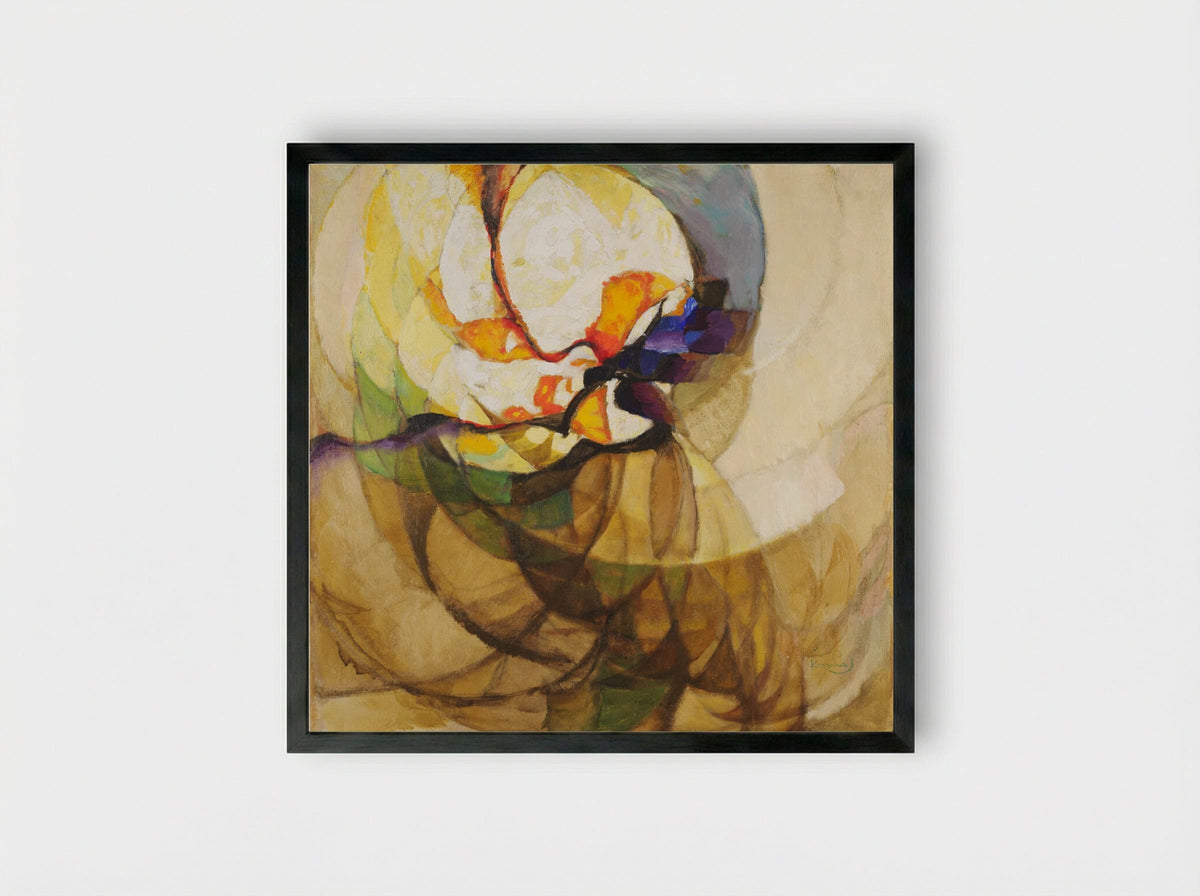Hour (The Clock) - František Kupka - Framed Print Black