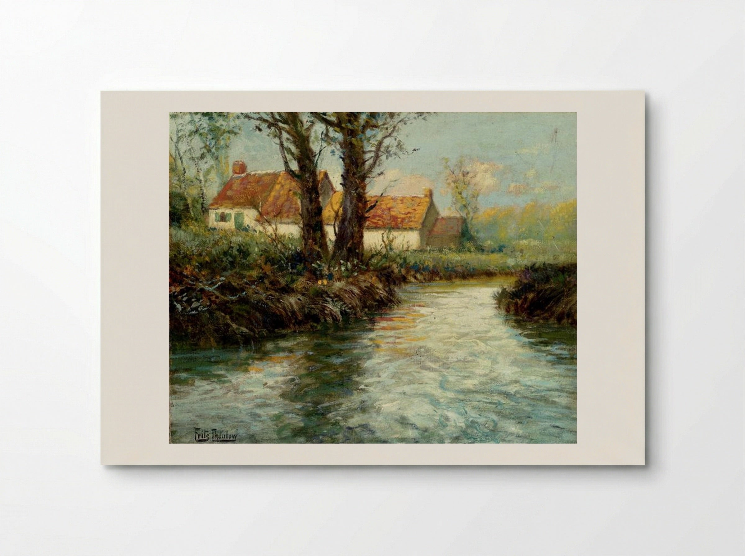 House by the Water's Edge - Frits Thaulow - Poster