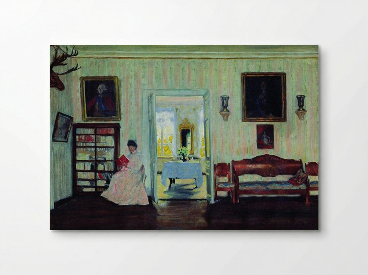 House in Uspenskoye - Boris Kustodiev - Poster