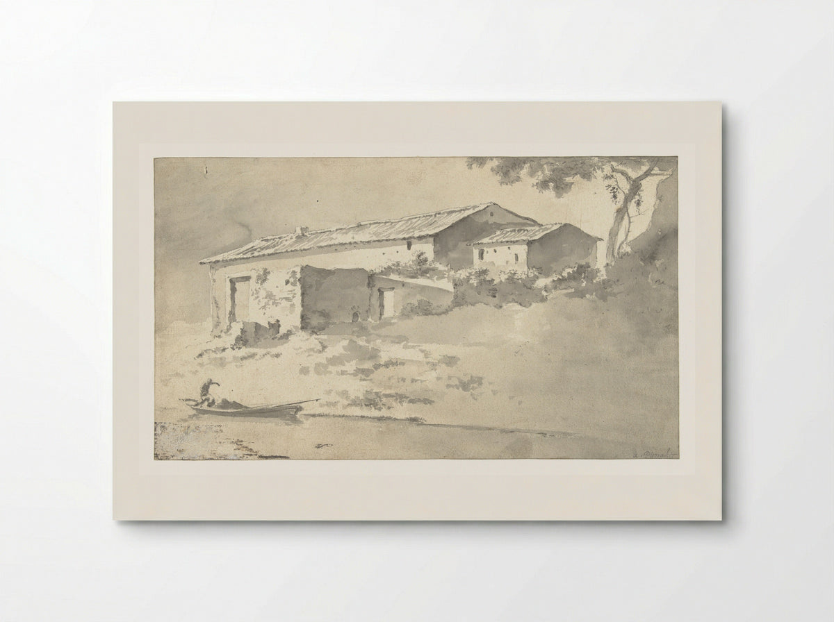 House in a Southern Landscape - Adam Pijnacker - Poster