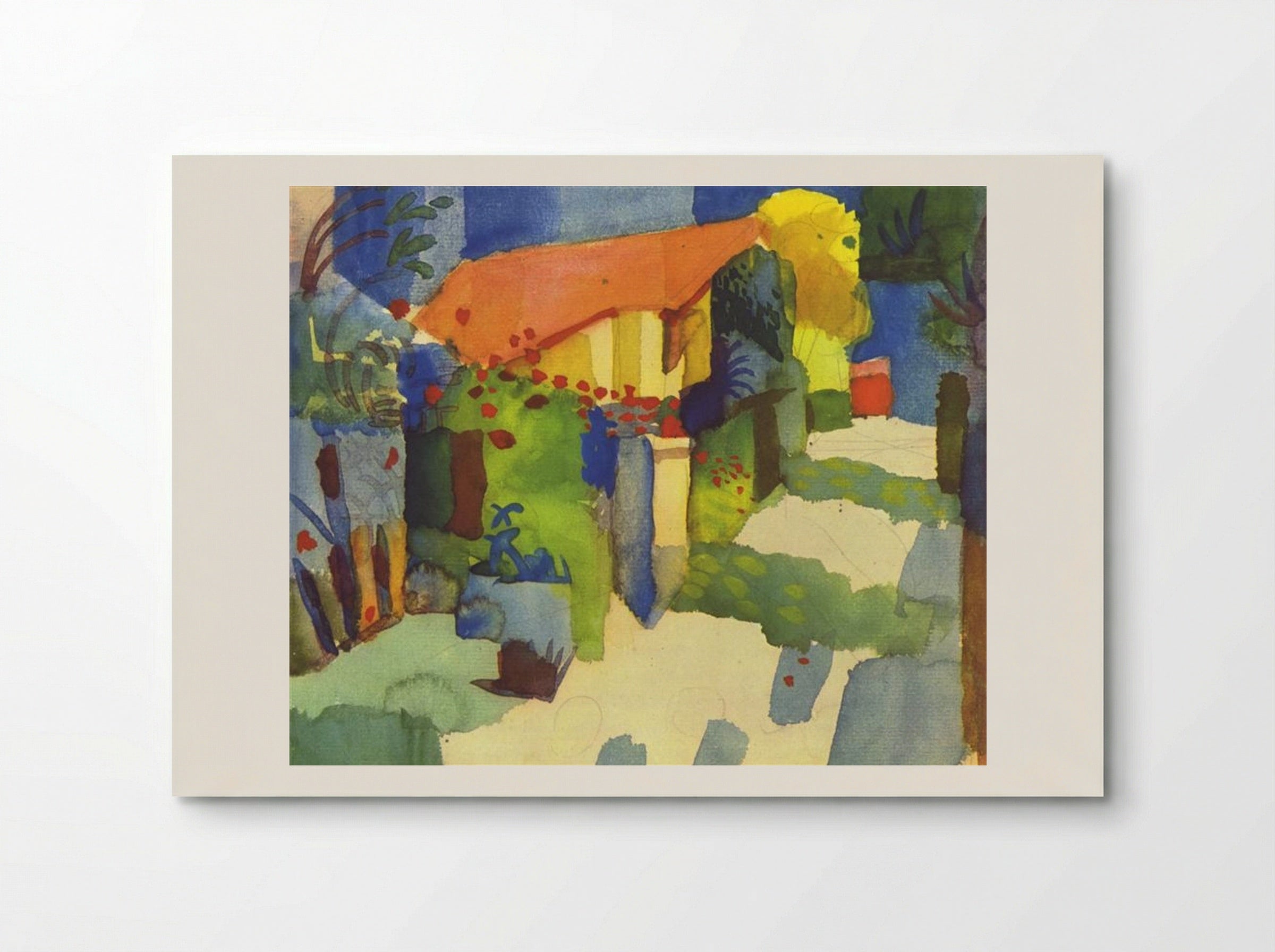House in the Garden - August Macke - Poster