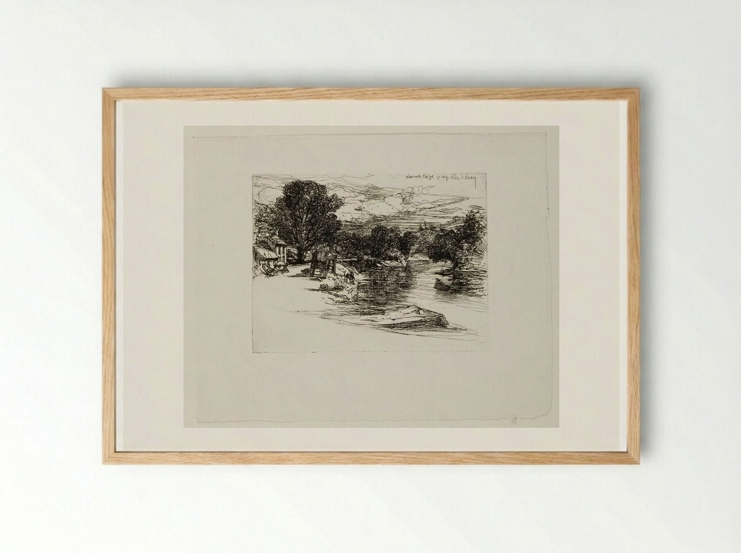House of Benjamin Davis, Smith - Francis Seymour Haden - Framed Print Wood