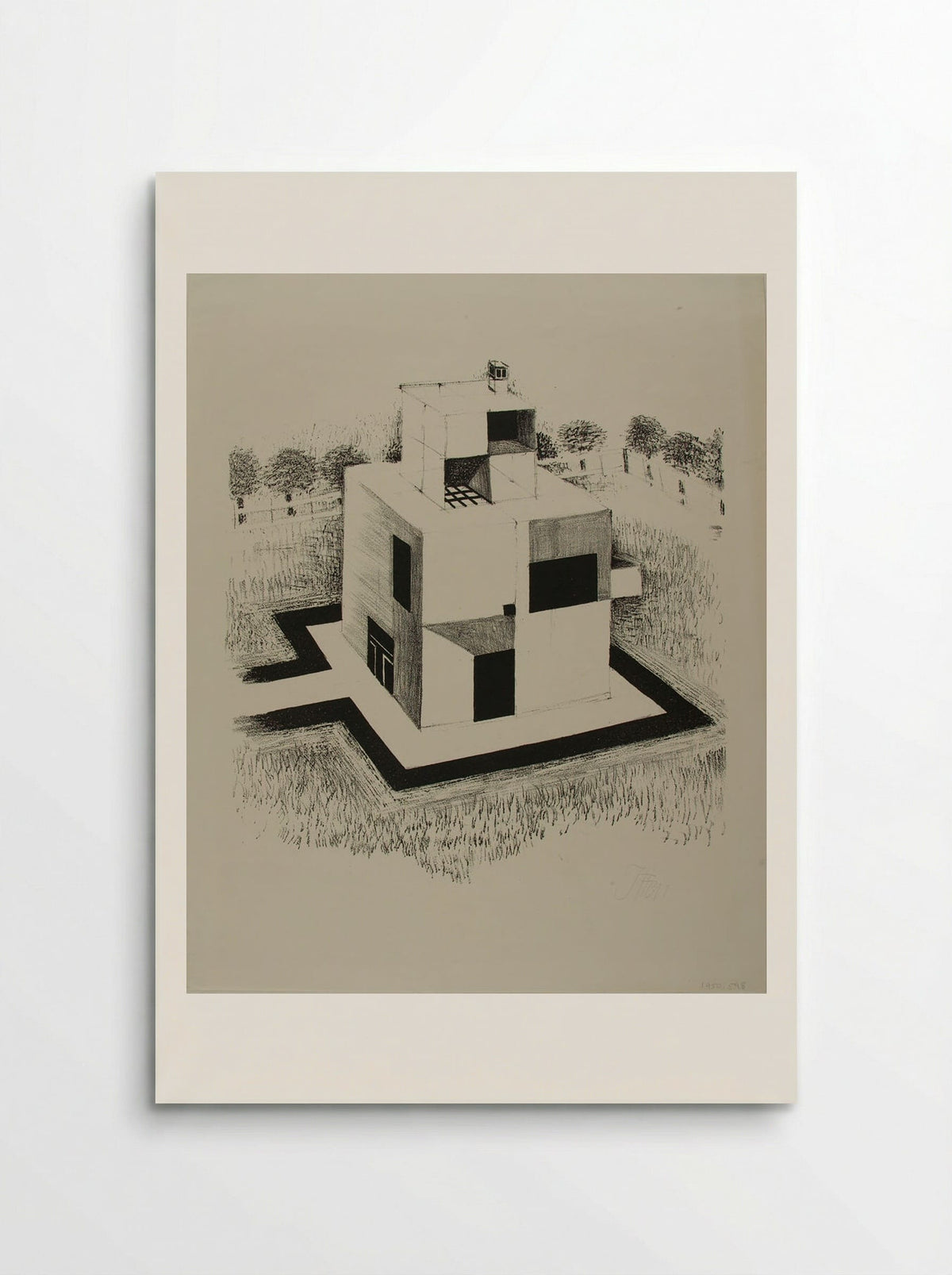 House of the White Man - Johannes Itten - Poster