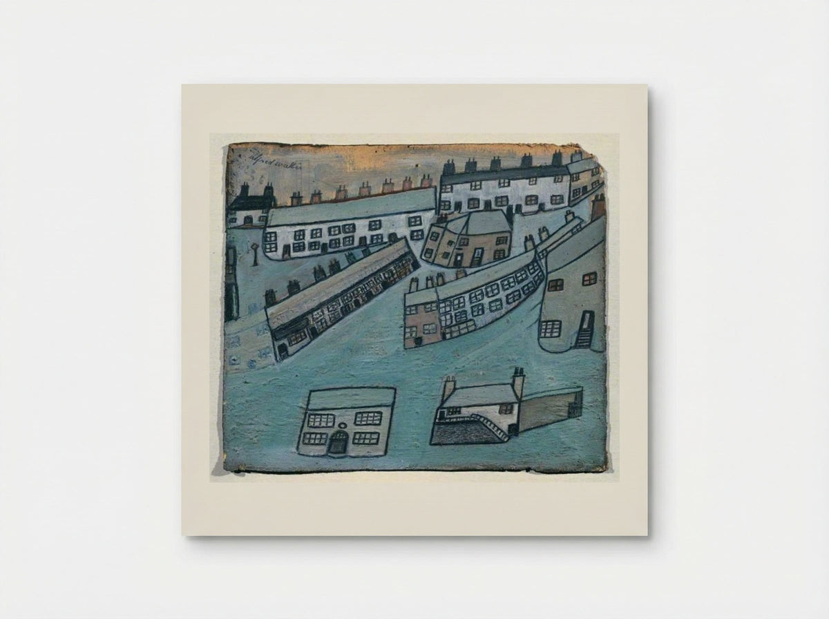 Houses at St Ives, Cornwall - Alfred Wallis - Poster