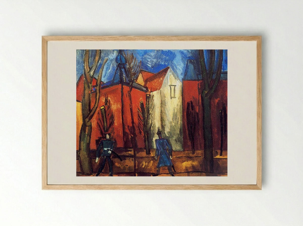Houses in Munich - Raoul Dufy - Framed Print Wood