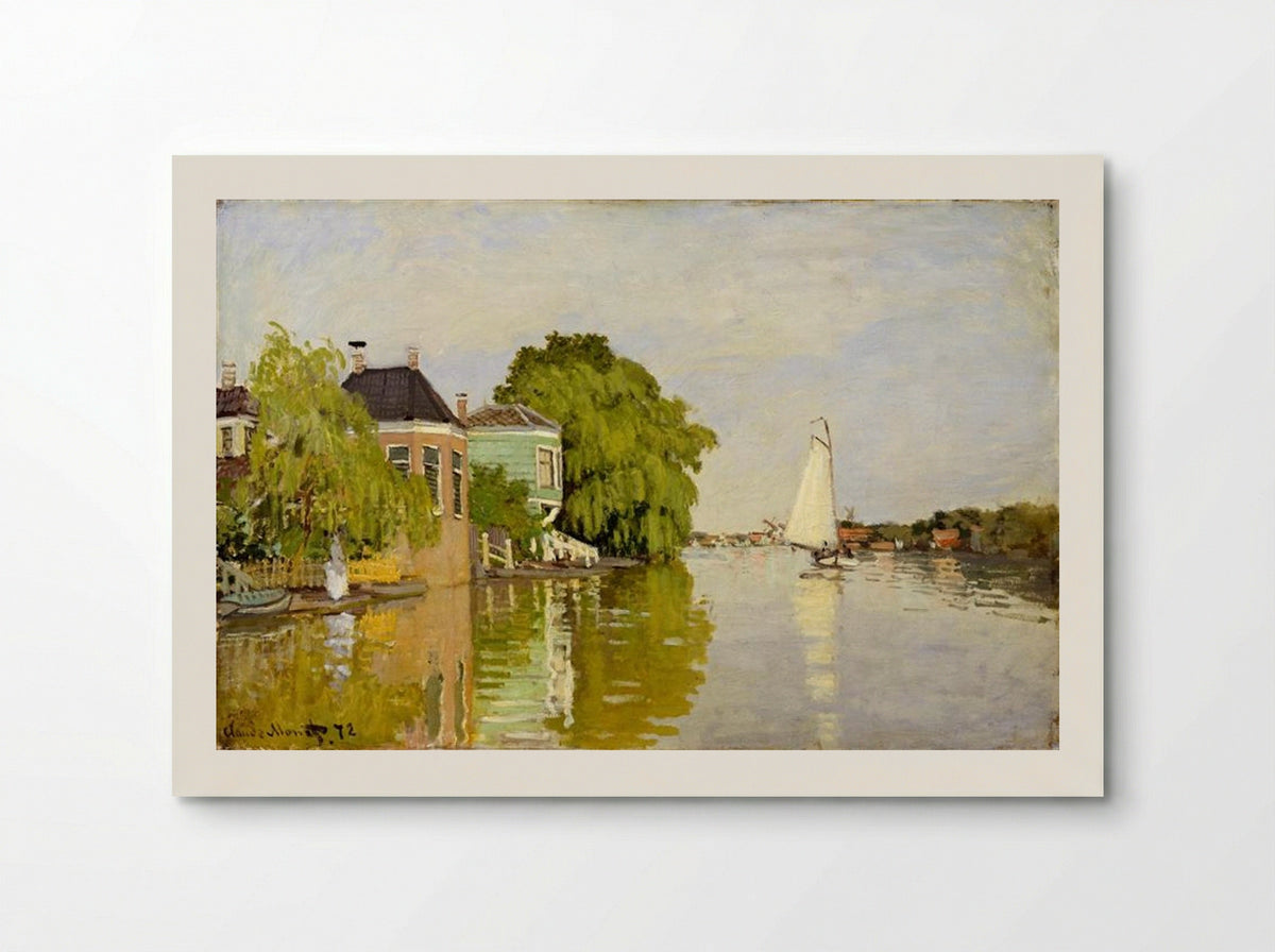 Houses on the Achterzaan - Claude Monet - Poster