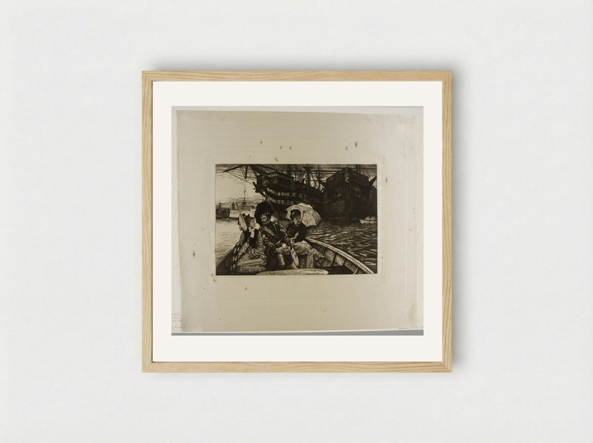 How Happy I Could Be with Either - James Tissot - Framed Print Wood