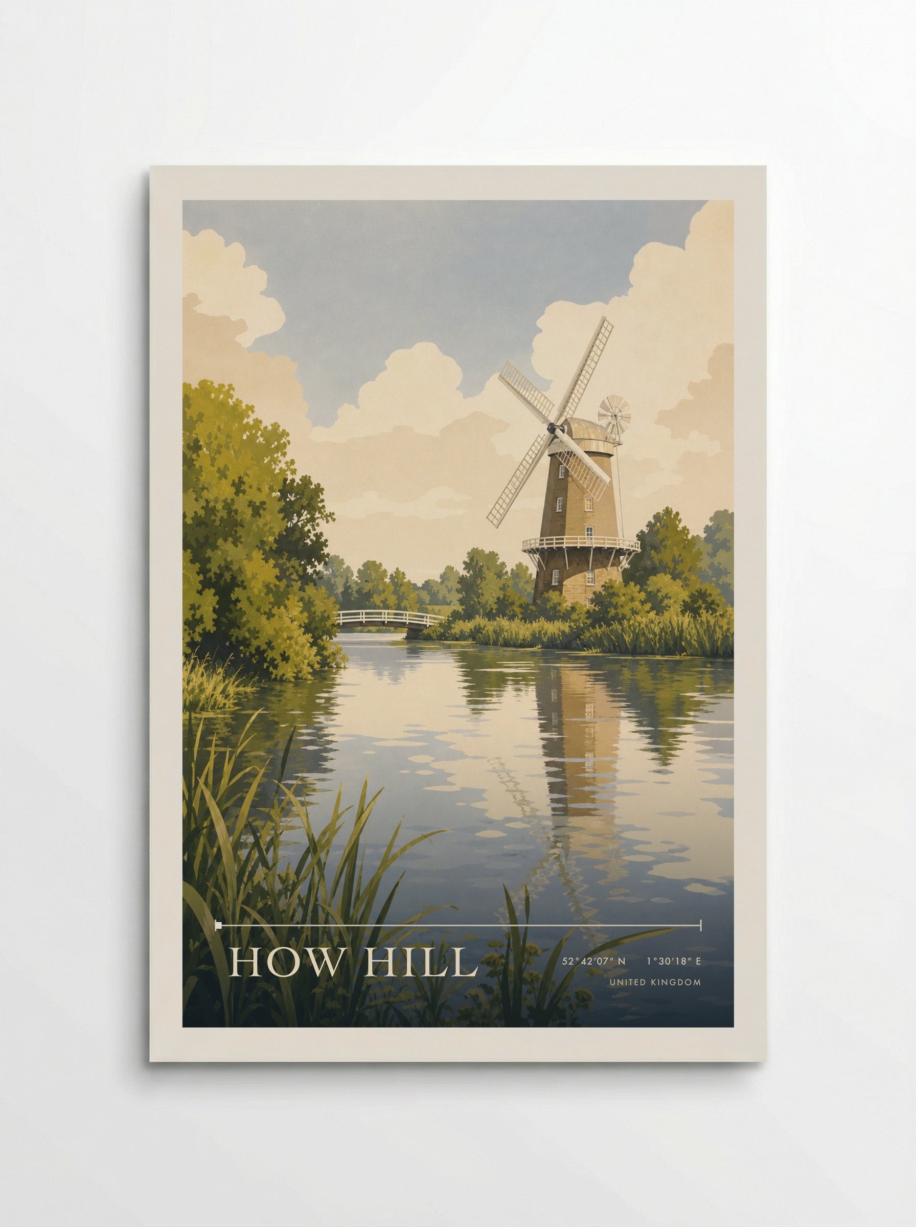 How Hill United Kingdom Travel Poster - Poster