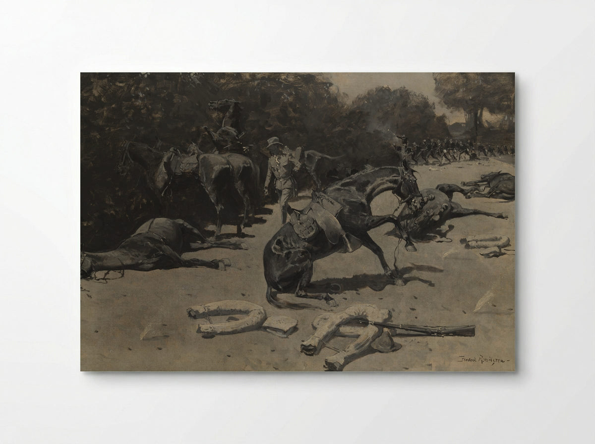How the Horses Died for Their Country at Santiago - Frederic Remington - Poster